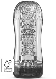 Manchon de plaisir transparent avec lubrifiant inclus pour des sensations intenses.; Transparante masturbator met glijmiddel inbegrepen voor intense sensaties.; Clear pleasure sleeve with lubricant included for intense sensations.