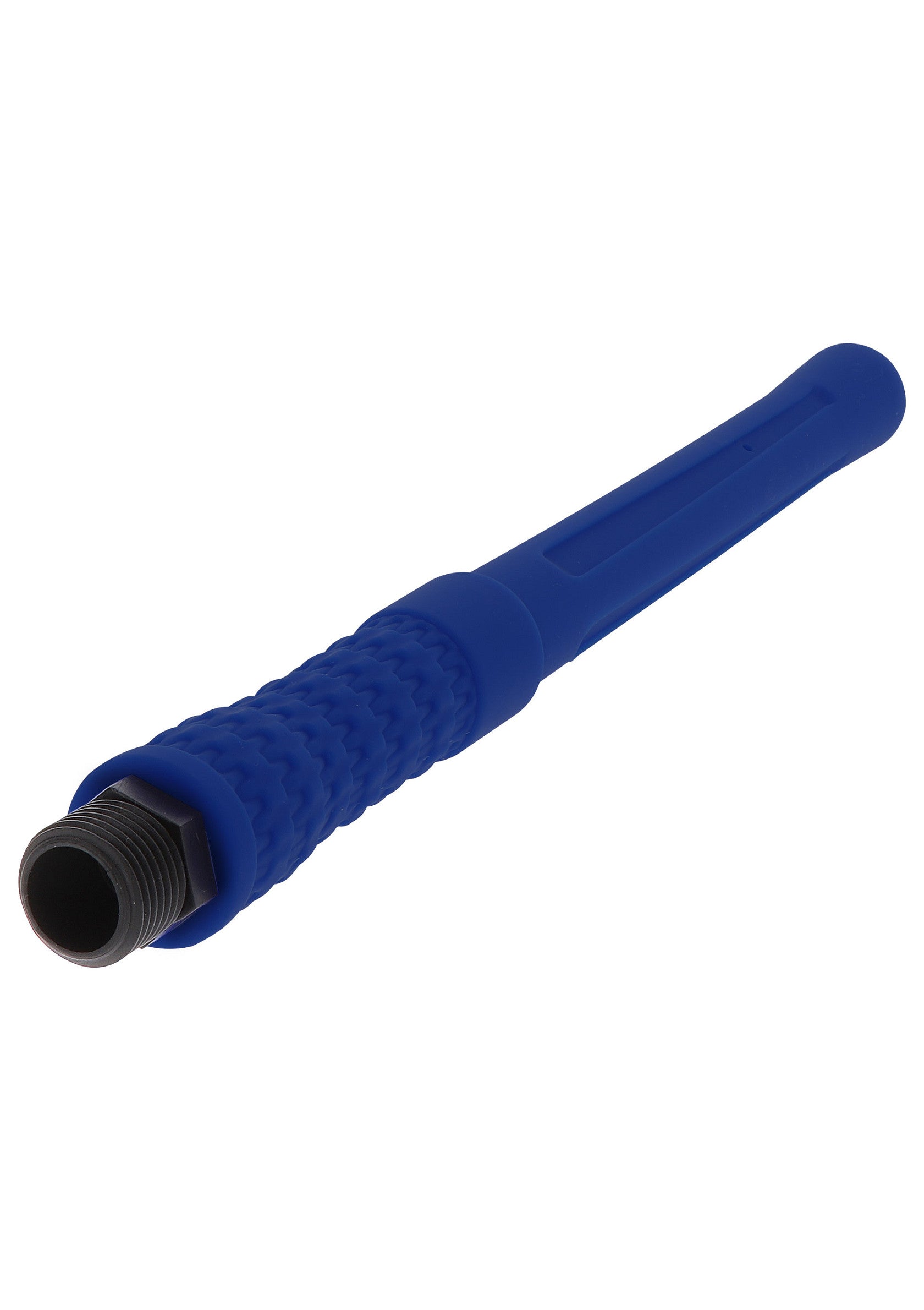 Poignée bleue ergonomique pour tuyau ou outil, offrant une prise en main confortable et antidérapante.; Ergonomische blauwe handgreep voor slang of gereedschap, voor een comfortabele en antislip grip.; Ergonomic blue handle for hose or tool, providing a comfortable and non-slip grip.