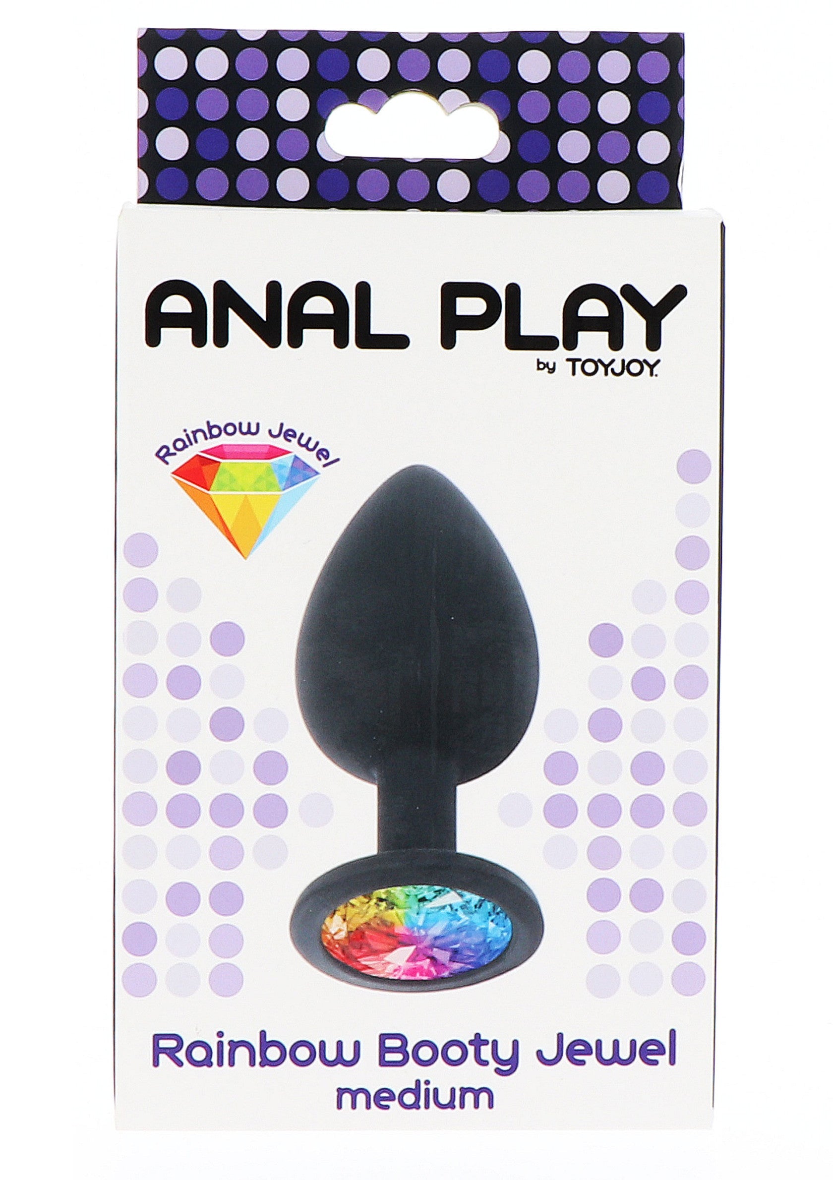 Plug anal Rainbow Booty Jewel. Jouet pour adultes.; Rainbow Booty Jewel butt plug. Volwassen speeltje.; Rainbow Booty Jewel butt plug. Adult toy.