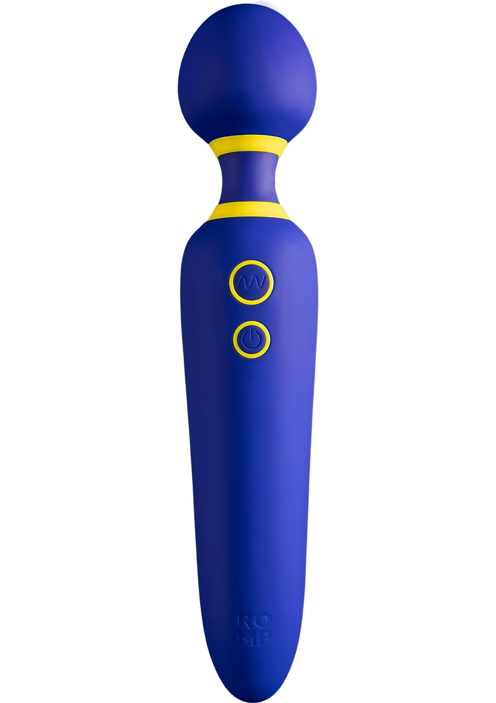 Masseur vibrant bleu et jaune pour le plaisir personnel. Découvrez des sensations uniques !; Blauwe en gele vibrerende stimulator voor persoonlijk genot. Ontdek unieke sensaties!; Blue and yellow vibrating massager for personal pleasure. Discover unique sensations!