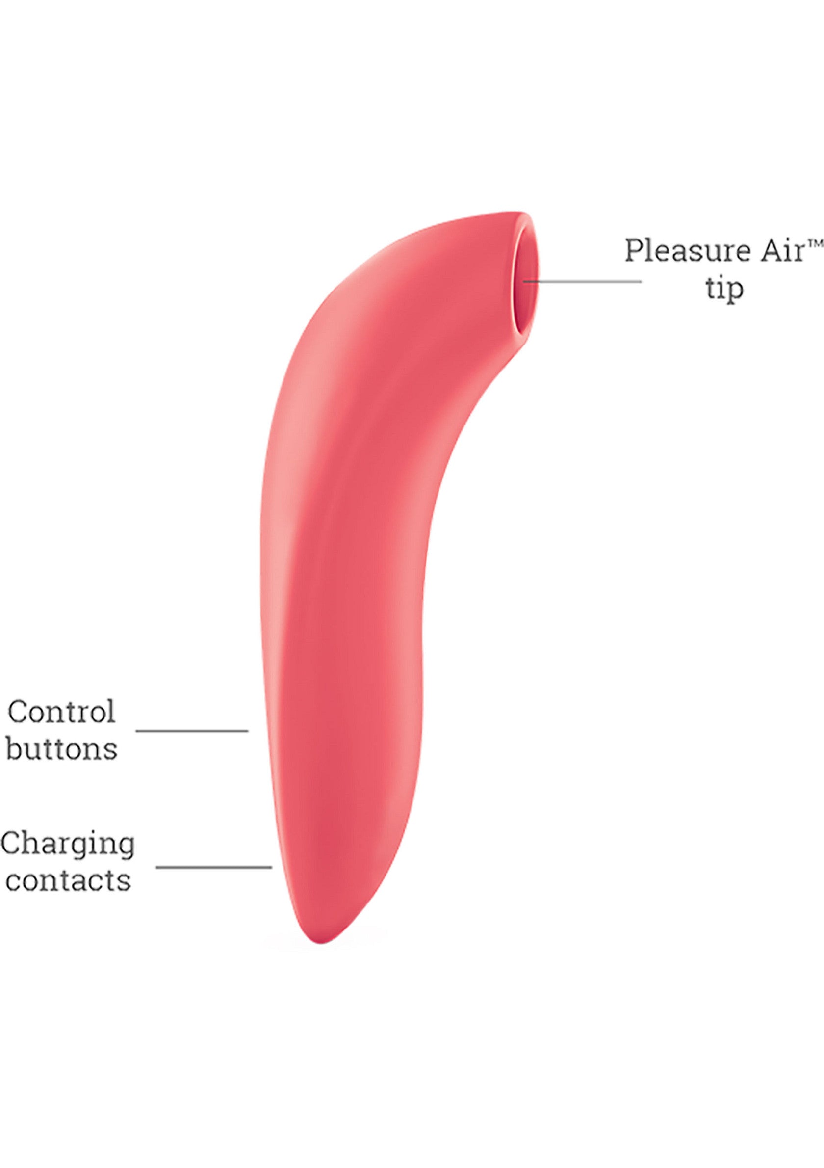 Vibromasseur rose avec embout Pleasure Air. Contrôle tactile, rechargeable, pour une stimulation intense et innovante.; Roze vibrator met Pleasure Air tip. Tactiele bediening, oplaadbaar, voor intense en innovatieve stimulatie.; Pink vibrator with Pleasure Air tip. Touch controls, rechargeable, for intense and innovative stimulation.