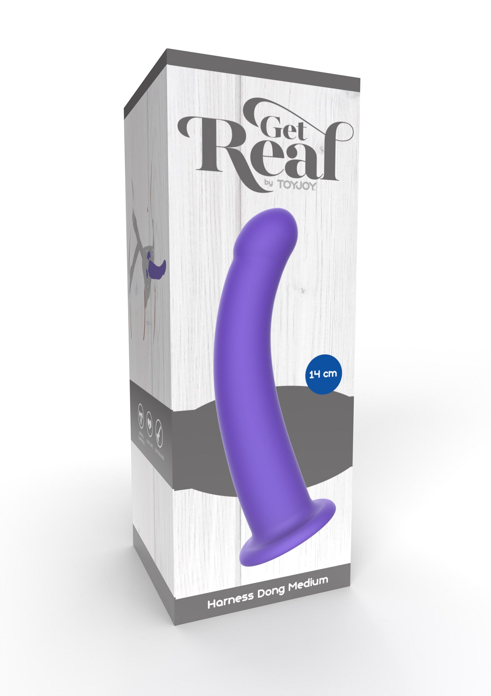 ToyJoy Get Real - Harnais Pénis Artificiel Medium 14cm; ToyJoy Get Real - Harnas Dildo Medium 14cm; ToyJoy Get Real - Harness Dong Medium 14cm