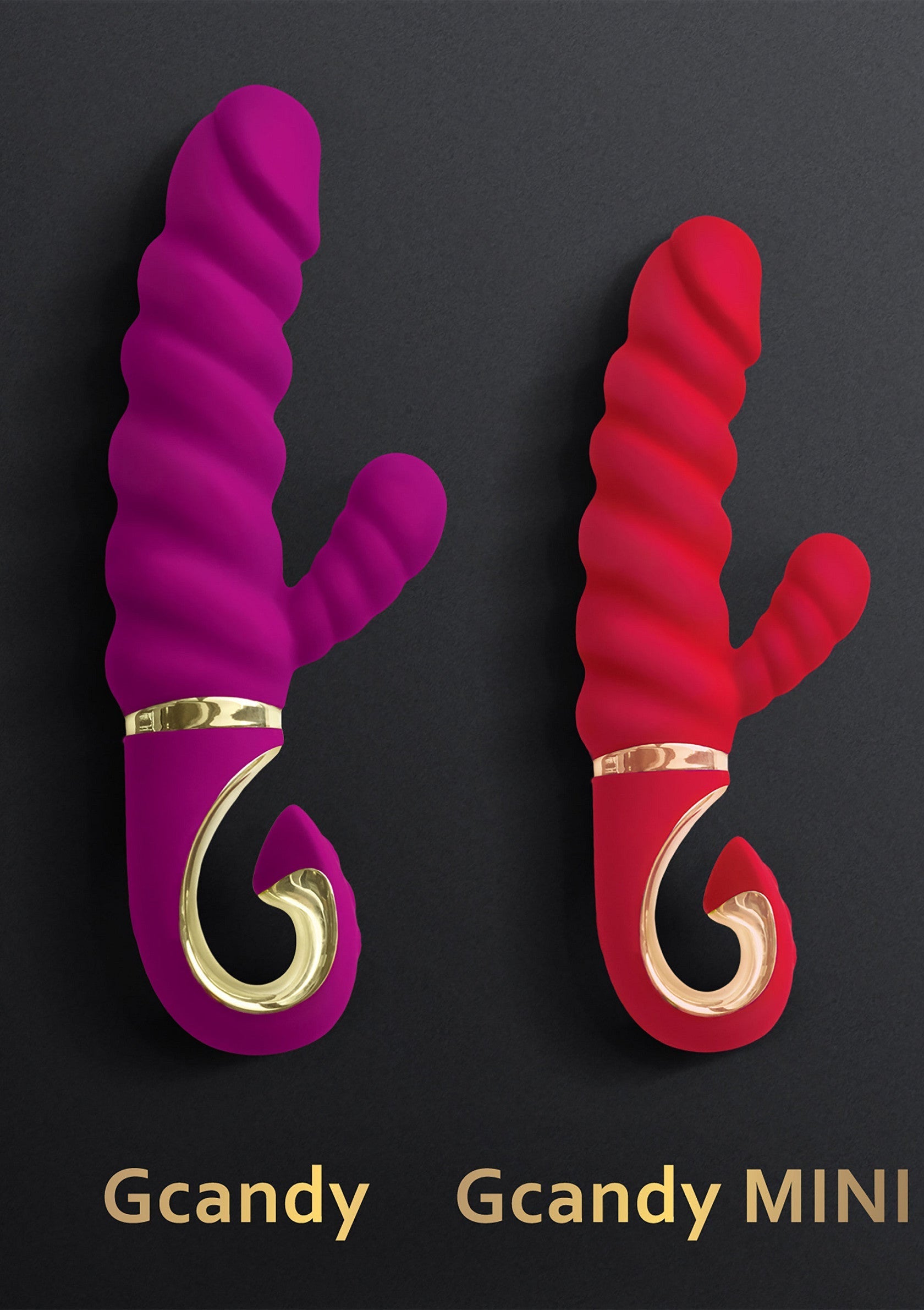 Gcandy et Gcandy MINI, vibromasseurs en silicone pour le plaisir personnel. Découvrez la collection pour adultes et ajoutez du peps à votre vie intime.; Gcandy en Gcandy MINI, siliconen vibrators voor persoonlijk genot. Ontdek de volwassenencollectie en voeg pit toe aan je intieme leven.; Gcandy & Gcandy MINI silicone vibrators for personal pleasure. Explore the adult collection and add spice to your intimate life.