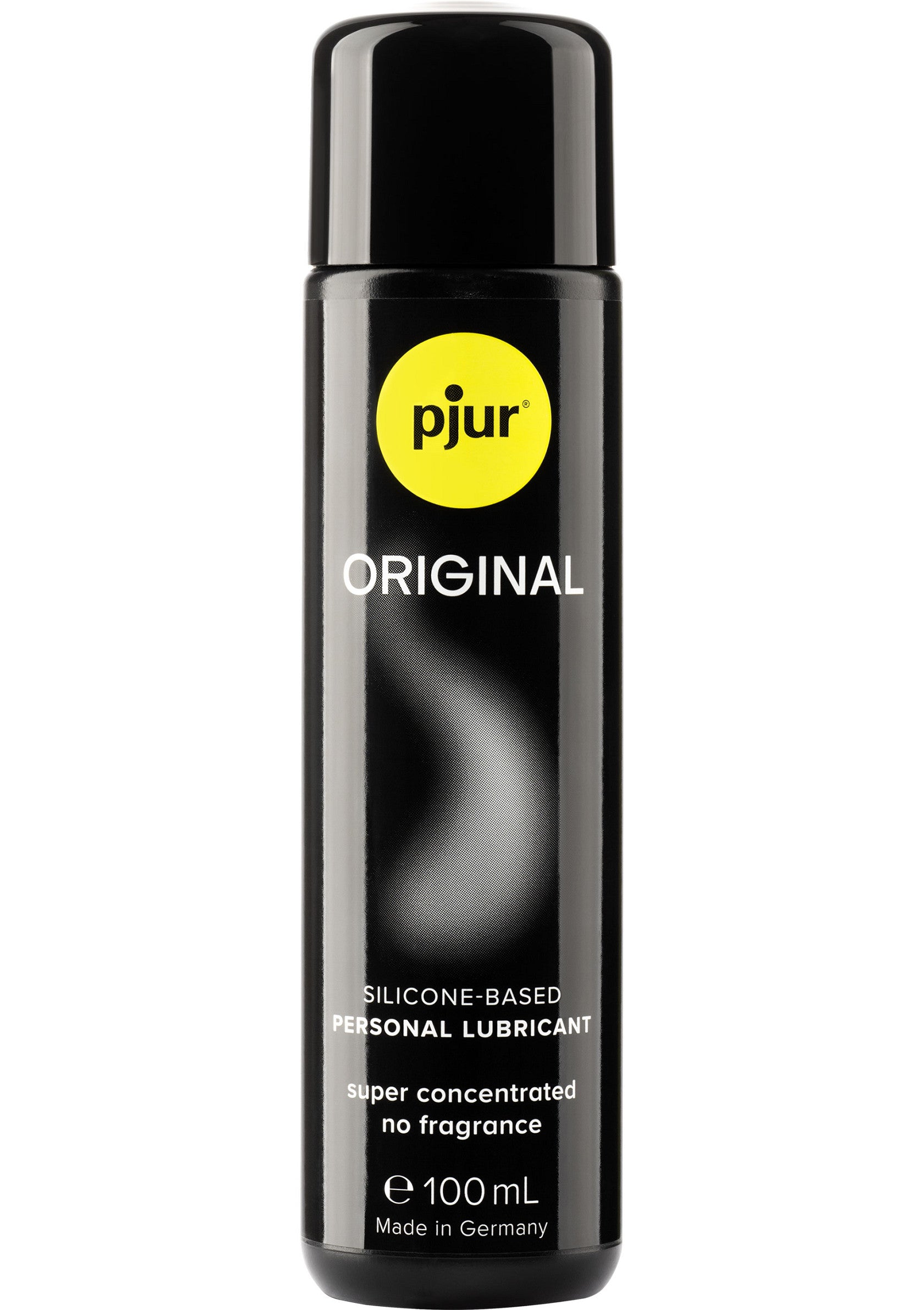 Lubrifiant personnel à base de silicone Pjur Original, 100ml. Super concentré et sans parfum. Fabriqué en Allemagne.; Pjur Original siliconen glijmiddel, 100ml. Super geconcentreerd en parfumvrij. Gemaakt in Duitsland.; Pjur Original silicone-based personal lubricant, 100ml. Super concentrated and fragrance-free. Made in Germany.
