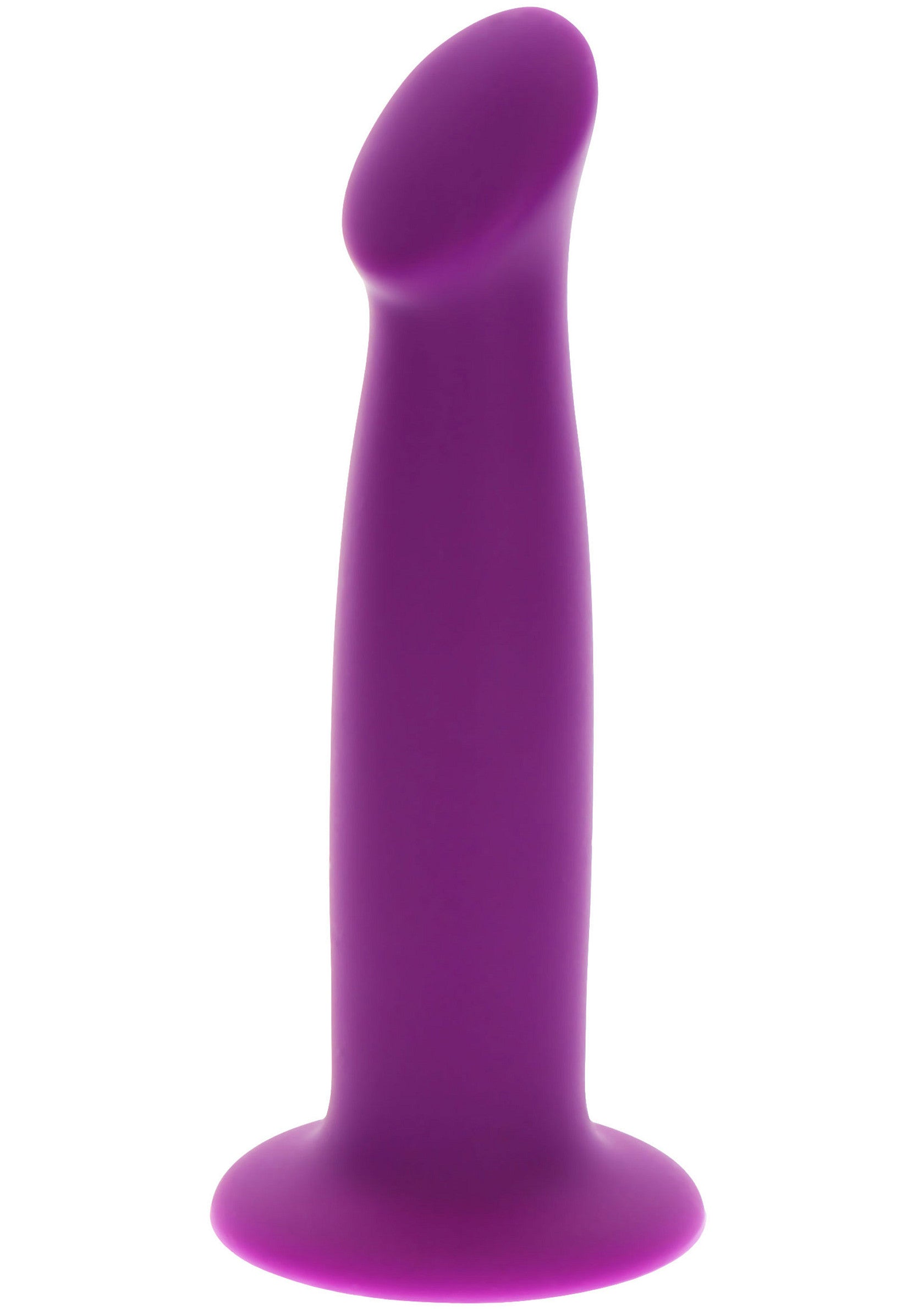 Plug anal violet avec embout incliné pour un confort optimal.; Paarse anaalplug met schuine punt voor optimaal comfort.; Purple anal plug with angled tip for optimal comfort.