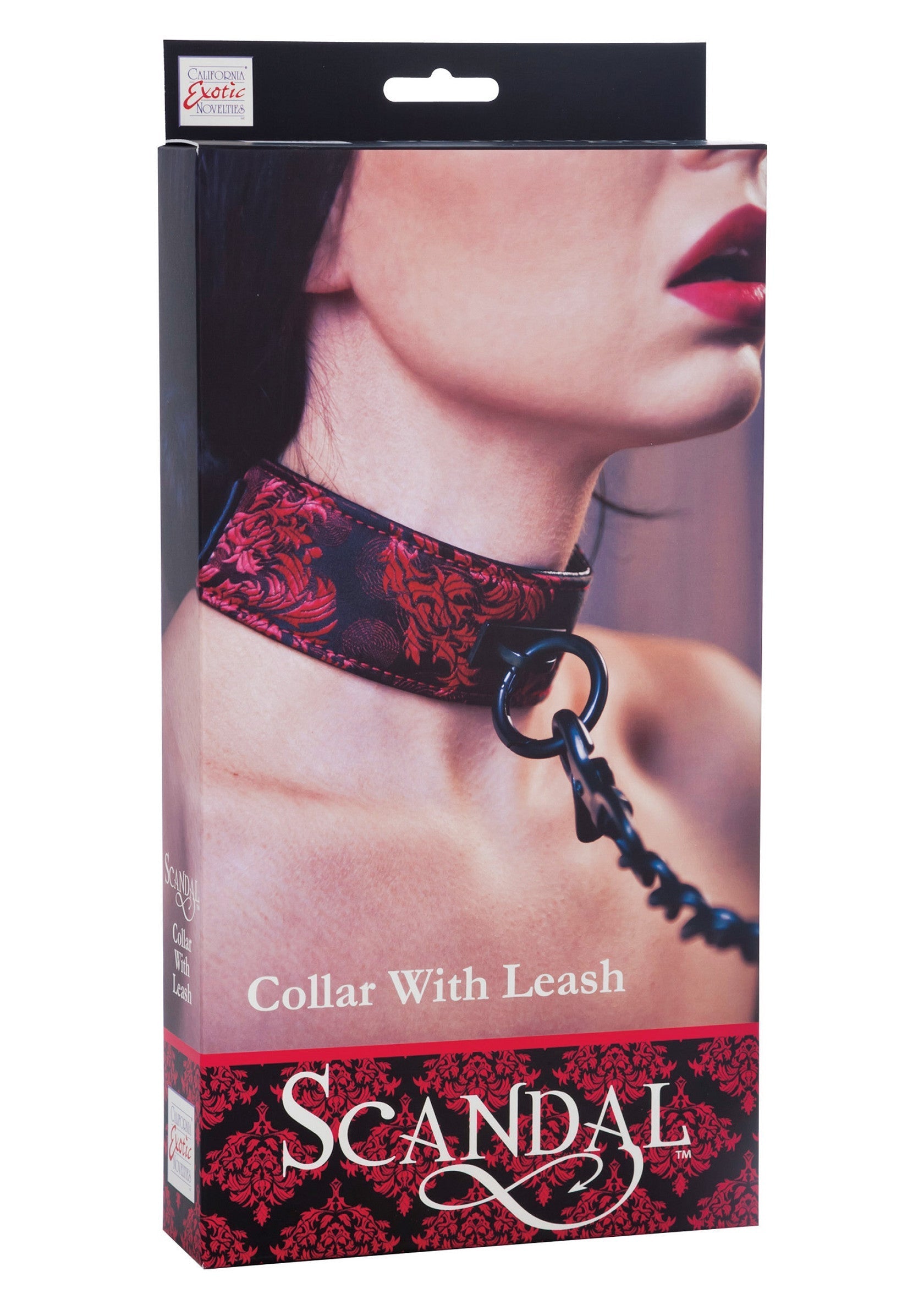 Collier avec laisse Scandal, accessoire érotique élégant pour jeux de rôle et soumission. Rehaussez votre intimité avec style.; Scandal halsband met riem, een elegante erotische accessoire voor rollenspel en onderwerping. Verhoog uw intimiteit in stijl.; Scandal collar with leash, an elegant erotic accessory for roleplay and submission. Elevate your intimacy with style.