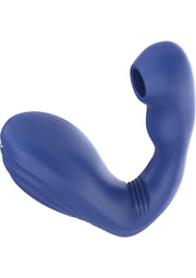 Masseur personnel bleu pour le plaisir sensuel.; Blauwe persoonlijke stimulator voor sensueel genot.; Blue personal massager for sensual pleasure.