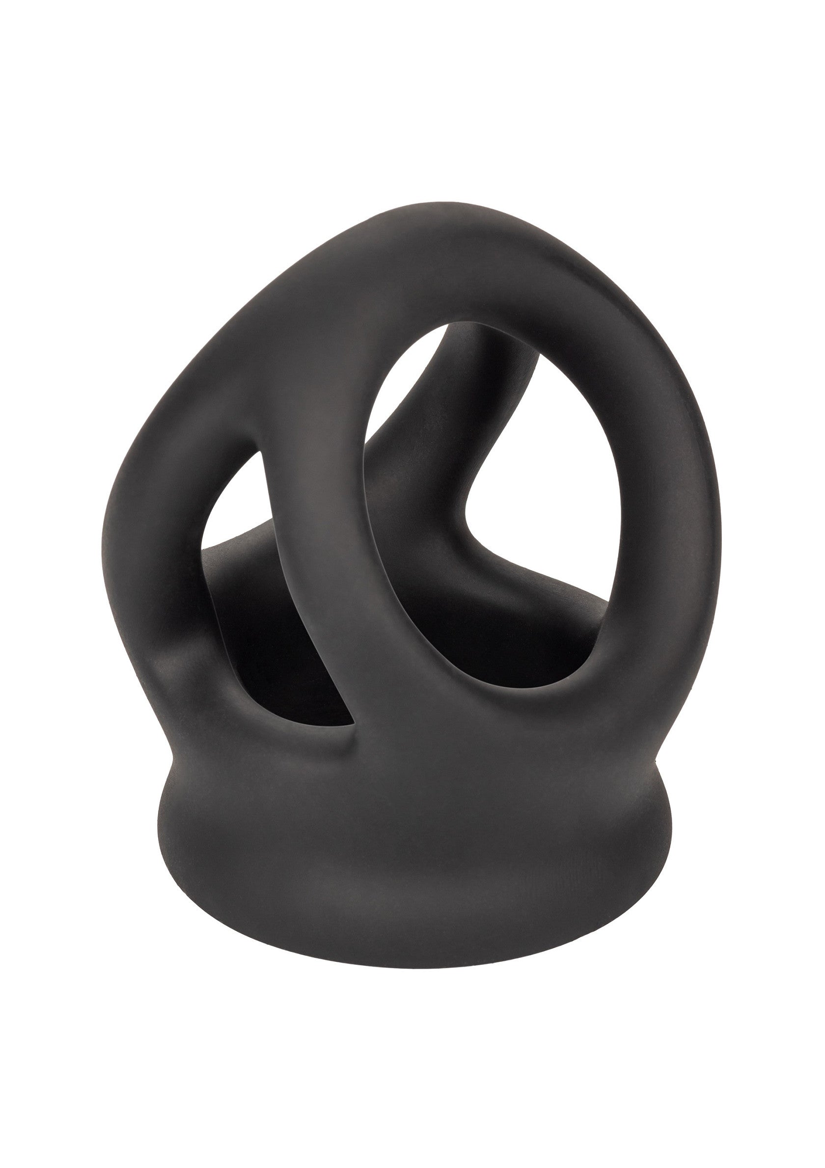 Anneau pénien noir texturé pour une érection plus forte et durable.; Zwarte getextureerde penisring voor een sterkere en langdurige erectie.; Black textured cock ring for a stronger and longer-lasting erection.