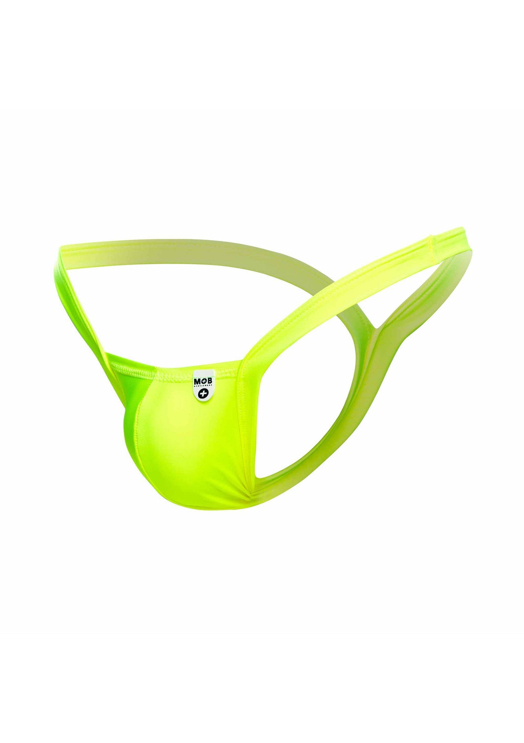 String en maille néon pour homme. Un sous-vêtement audacieux et confortable.; Neon string voor heren. Een gedurfde en comfortabele onderbroek.; Men's neon thong. A bold and comfortable underwear garment.