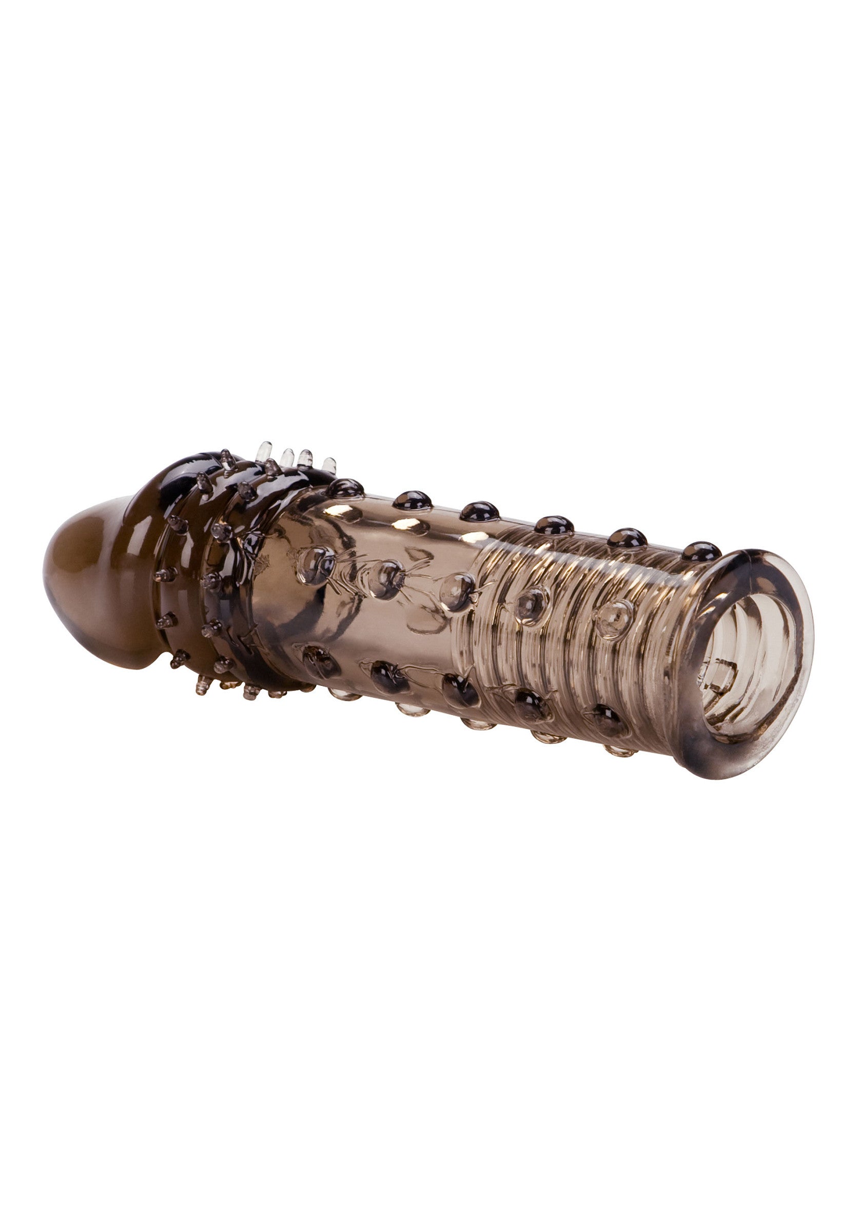 Manchon pénien texturé noir pour plus de plaisir et de sensations. Découvrez une nouvelle dimension de plaisir.; Zwarte getextureerde peniskoker voor extra genot en sensaties. Ontdek een nieuwe dimensie van plezier.; Black textured penis sleeve for extra pleasure and sensations. Discover a new dimension of fun.