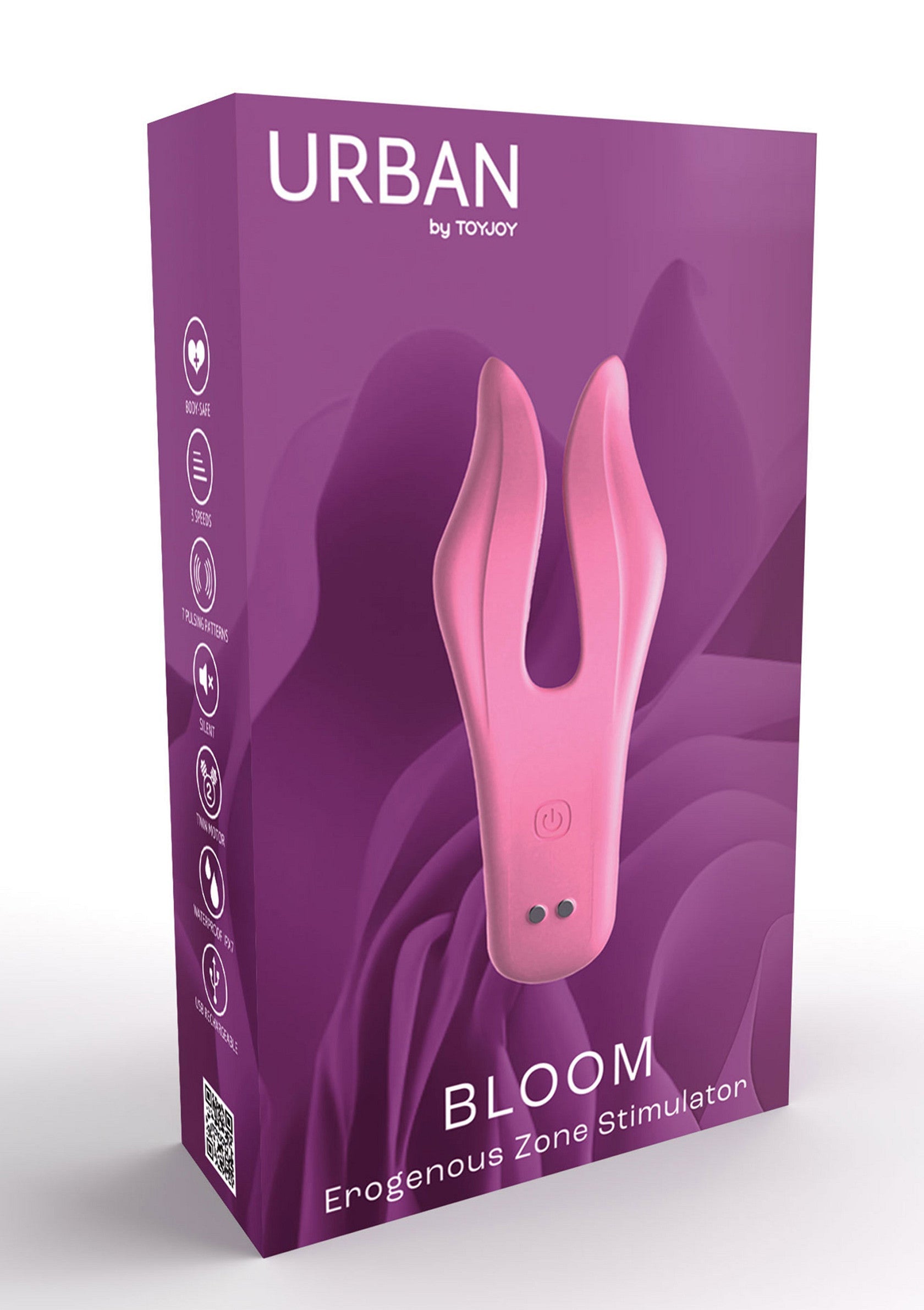 Stimulateur de zone érogène Bloom Urban by ToyJoy pour une exploration sensuelle.; Urban by ToyJoy Bloom erogene zone stimulator voor sensuele verkenning.; Urban by ToyJoy Bloom erogenous zone stimulator for sensual exploration.