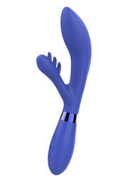 Vibromasseur bleu vibrant, idéal pour l'exploration et le plaisir intime. Design ergonomique pour une stimulation optimale.; Vibrerende blauwe vibrator, ideaal voor exploratie en intiem plezier. Ergonomisch ontwerp voor optimale stimulatie.; Vibrating blue vibrator, ideal for exploration and intimate pleasure. Ergonomic design for optimal stimulation.