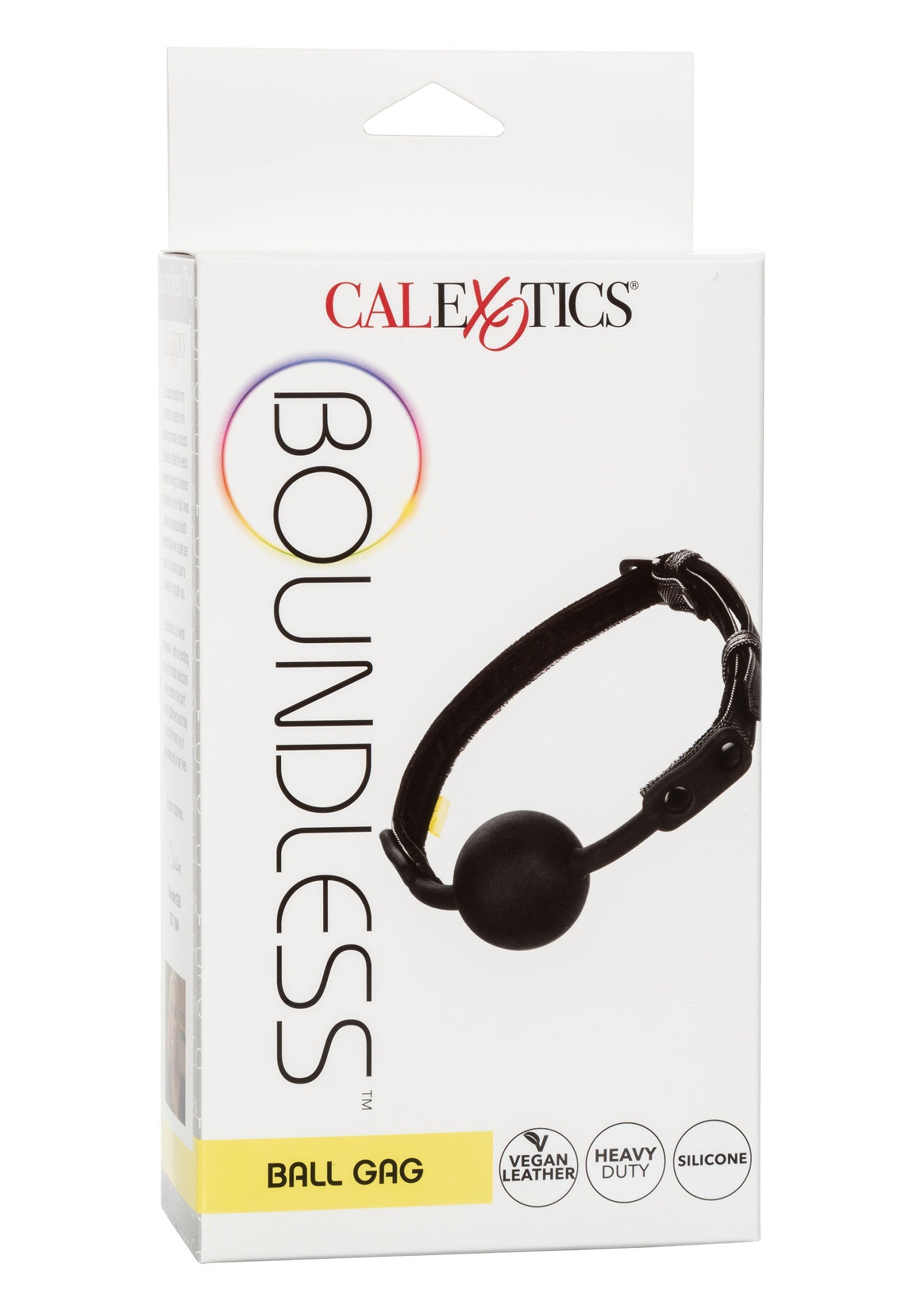 CalExotics Boundless Bâillon Sphérique. Pour le plaisir du bondage et de la soumission. Article en vente sur notre boutique en ligne.; CalExotics Boundless Knevel. Voor bondage en onderwerping plezier. Artikel te koop in onze online winkel.; CalExotics Boundless Ball Gag. For bondage and submission pleasure. Item for sale in our online shop.