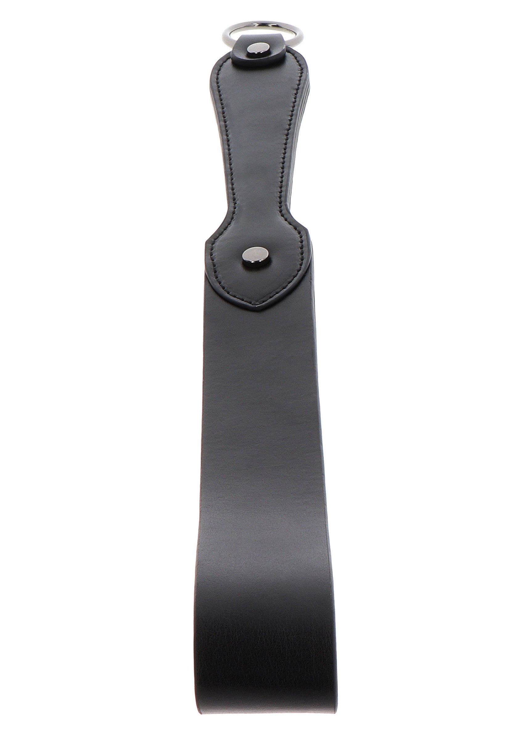 Pagaie en cuir noir de haute qualité pour jeux adultes. Explorez le plaisir avec cet accessoire élégant et durable.; Hoogwaardige zwarte leren paddle voor volwassen spel. Verken plezier met dit elegante en duurzame accessoire.; High-quality black leather paddle for adult play. Explore pleasure with this sleek and durable accessory.