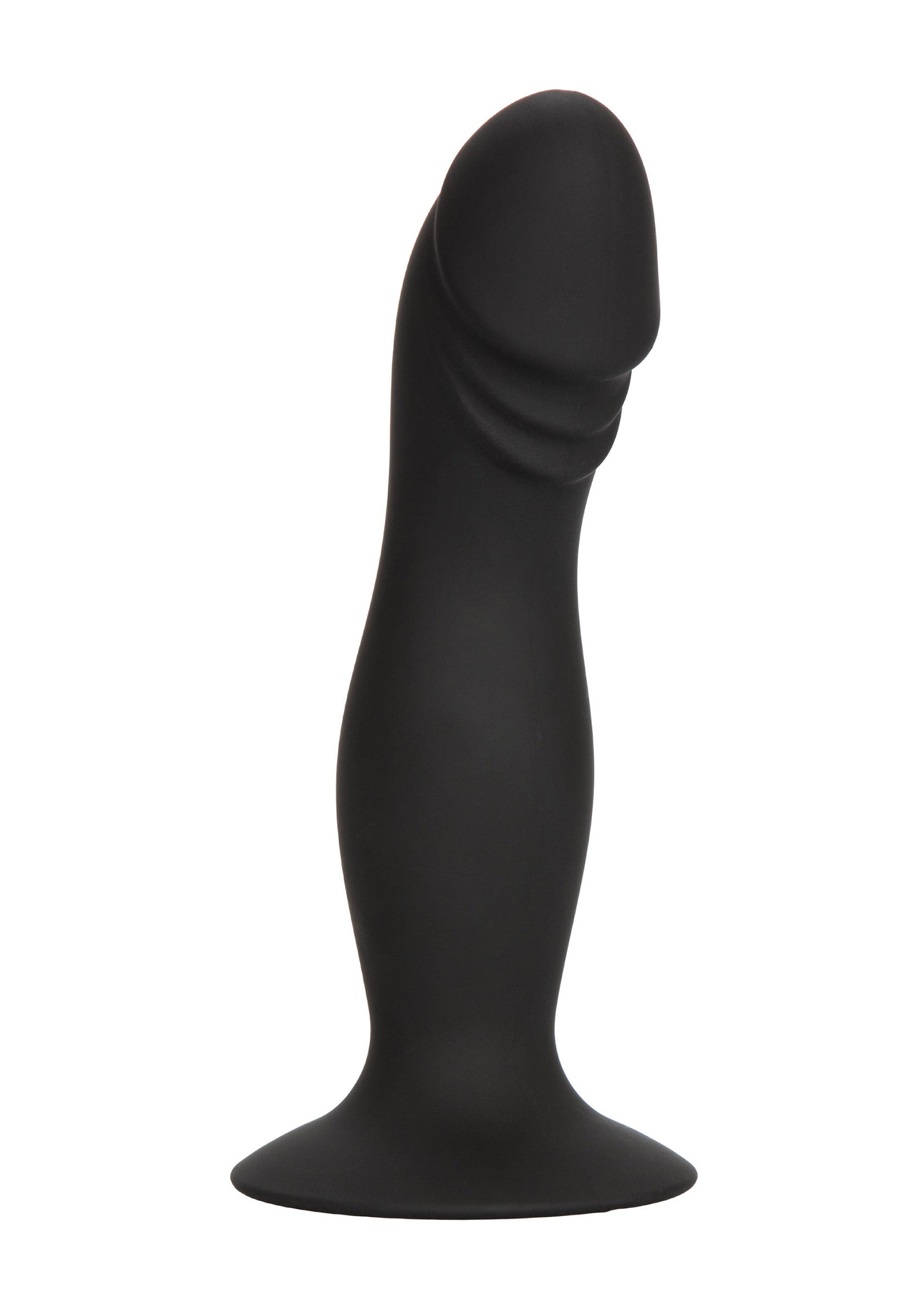 Plug anal noir pour le plaisir et l'exploration. Texture réaliste, base évasée.; Zwarte anale plug voor genot en verkenning. Realistische textuur, uitlopende basis.; Black anal plug for pleasure and exploration. Realistic texture, flared base.