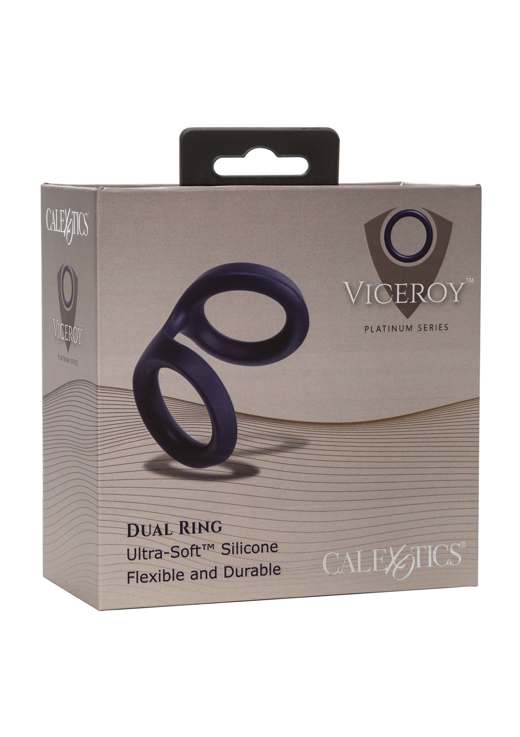 Anneau pénien double Viceroy Platinum Series. Silicone ultra-doux, flexible et durable. Pour plus de plaisir et de performance.; Viceroy Platinum Series dubbele penisring. Ultrazachte siliconen, flexibel en duurzaam. Voor meer plezier en prestaties.; Viceroy Platinum Series dual ring. Ultra-soft silicone, flexible and durable. For enhanced pleasure and performance.