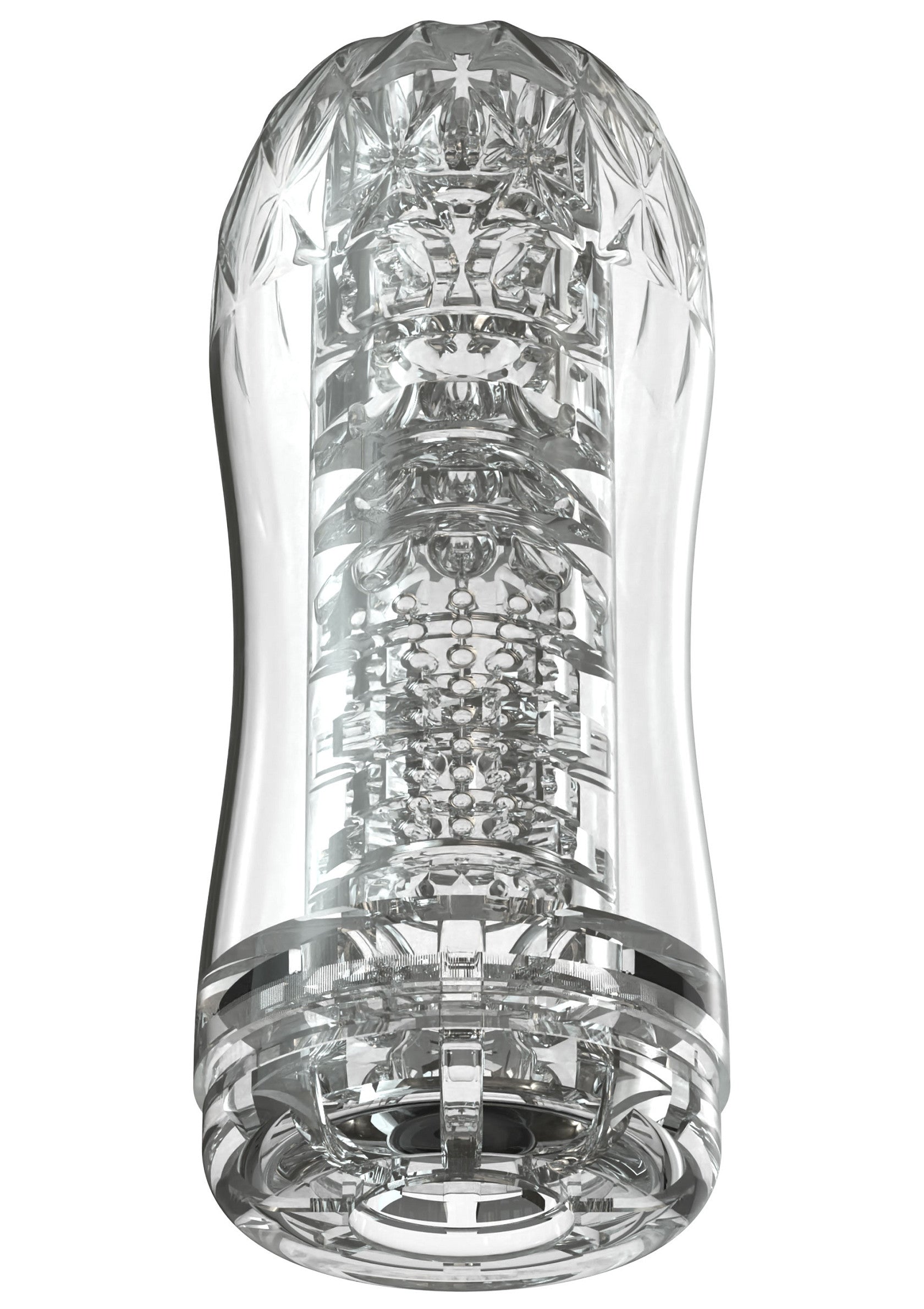 Manchon de plaisir transparent avec intérieur texturé pour des sensations intenses.; Transparante pleasure sleeve met getextureerde binnenkant voor intense sensaties.; Clear pleasure sleeve with textured interior for intense sensations.