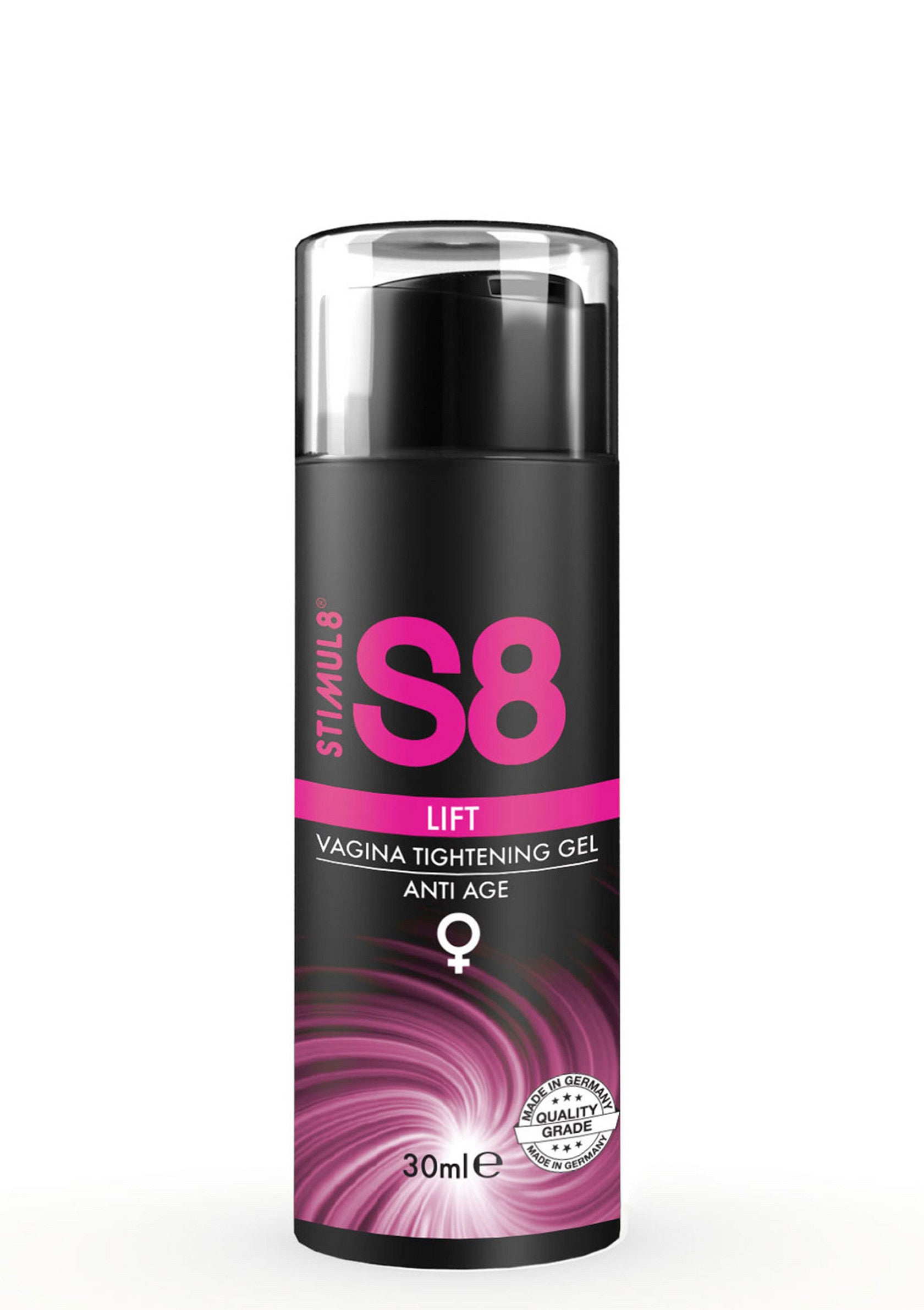 Gel vaginal raffermissant S8 Lift, anti-âge, 30ml, pour le bien-être intime. ; S8 Lift vagina verstrakkende gel, anti-aging, 30ml, voor intiem welzijn. ; S8 Lift vagina tightening gel, anti-age, 30ml, for intimate well-being. 