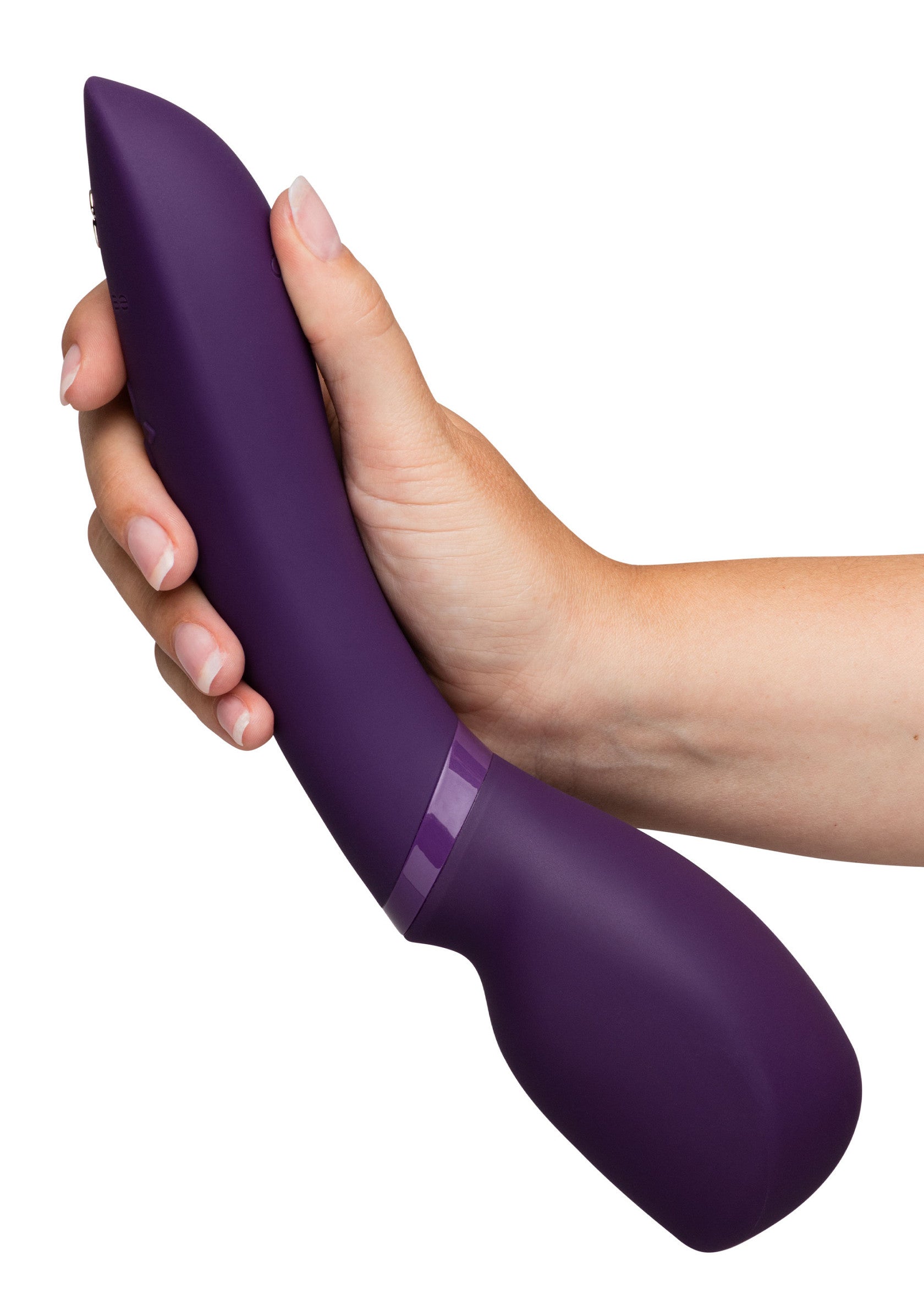 Vibromasseur violet élégant pour le plaisir intime. Découvrez des sensations uniques et un confort optimal.; Stijlvolle paarse vibrator voor intiem genot. Ontdek unieke sensaties en optimaal comfort.; Sleek purple vibrator for intimate pleasure. Discover unique sensations and optimal comfort.