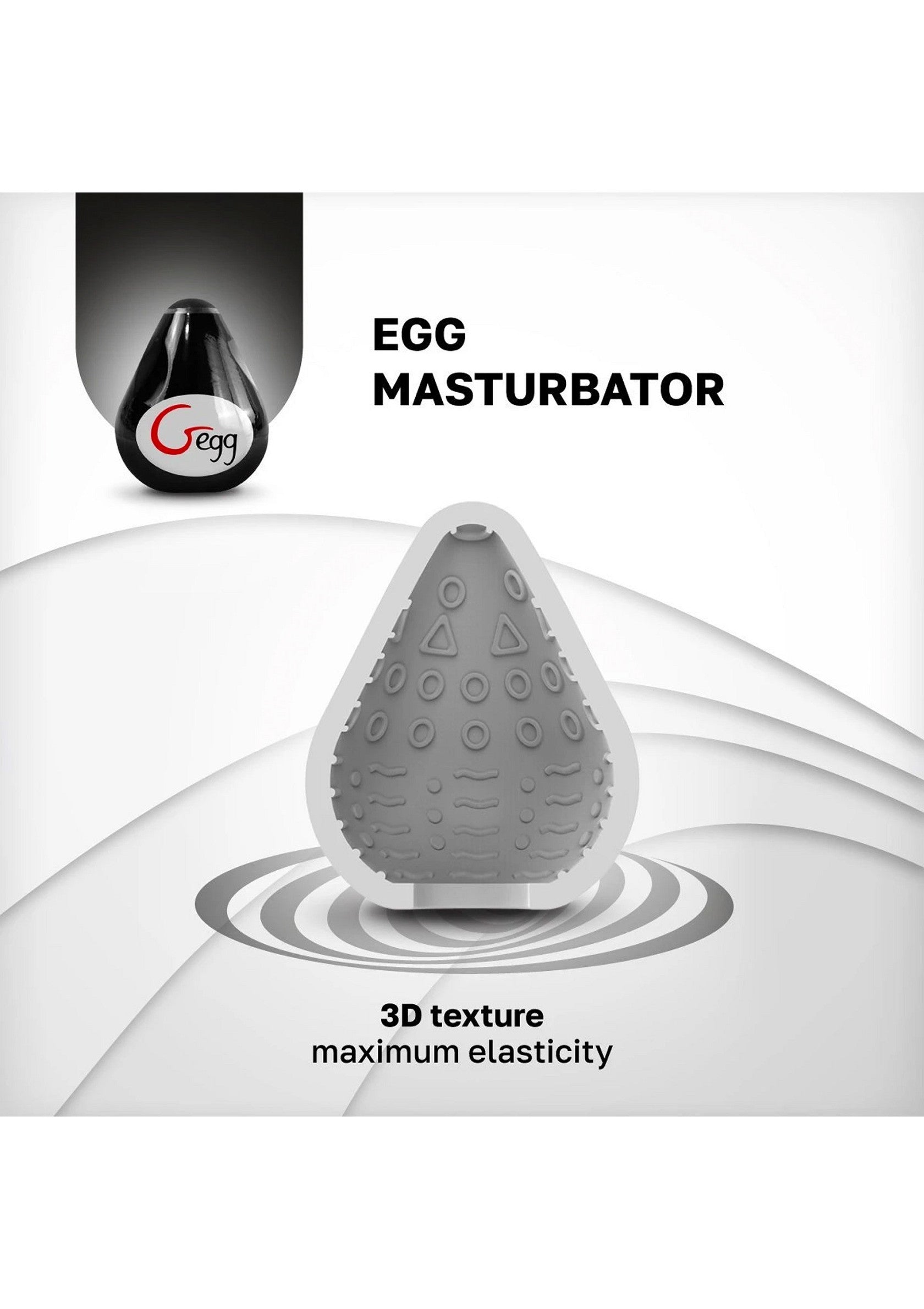 Oeuf masturbateur texturé 3D pour une expérience unique. Élasticité maximale pour un confort optimal. Découvrez le plaisir!; 3D getextureerde masturbator ei voor een unieke ervaring. Maximale elasticiteit voor optimaal comfort. Ontdek het plezier!; 3D textured masturbator egg for a unique experience. Maximum elasticity for optimal comfort. Discover the pleasure!