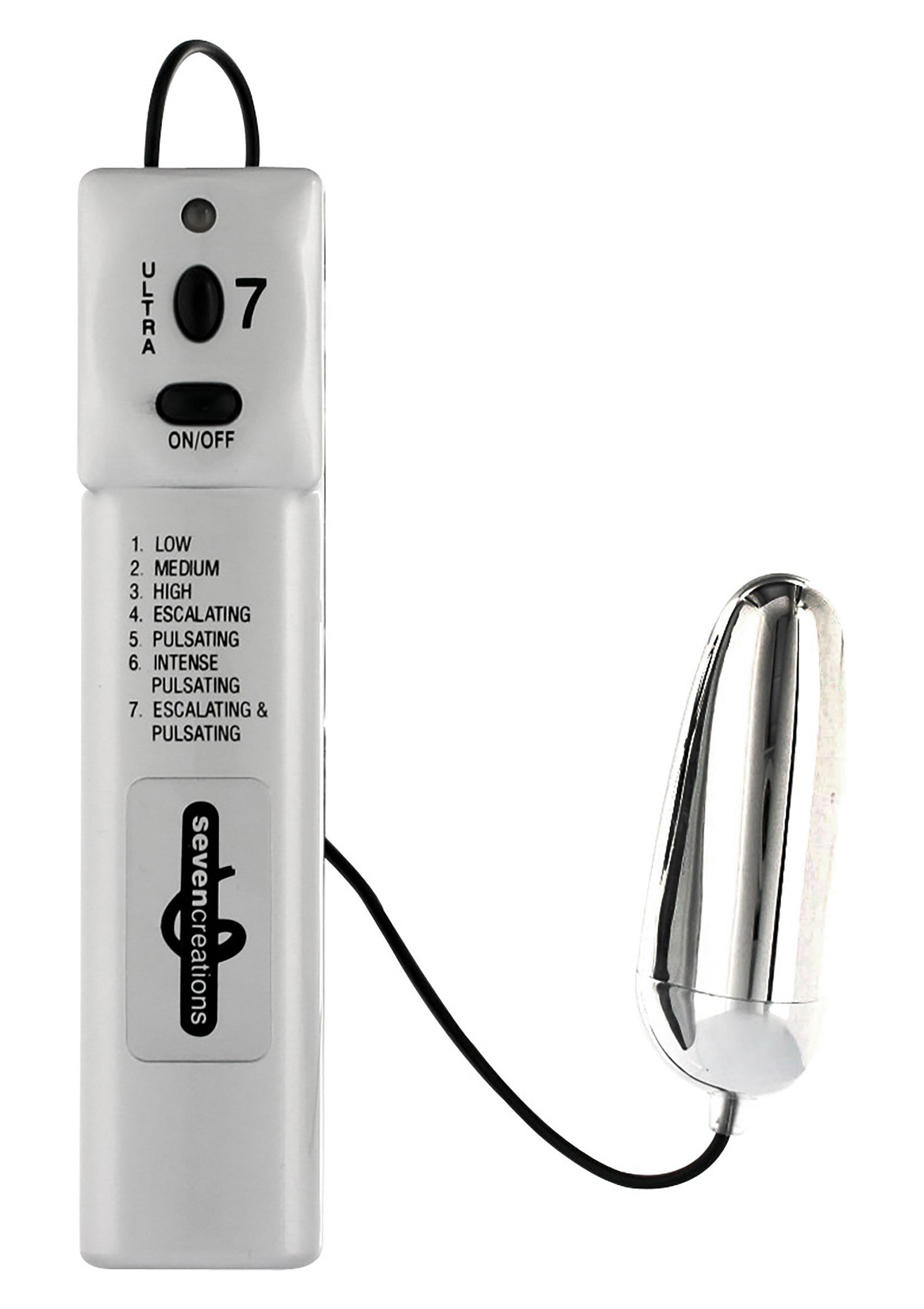 Vibromasseur Sevencreations Ultra, 7 modes de vibration. Plaisir intense garanti !; Sevencreations Ultra vibrator met 7 vibratiestanden. Gegarandeerd intens genot!; Sevencreations Ultra vibrator with 7 vibration modes. Guaranteed intense pleasure!