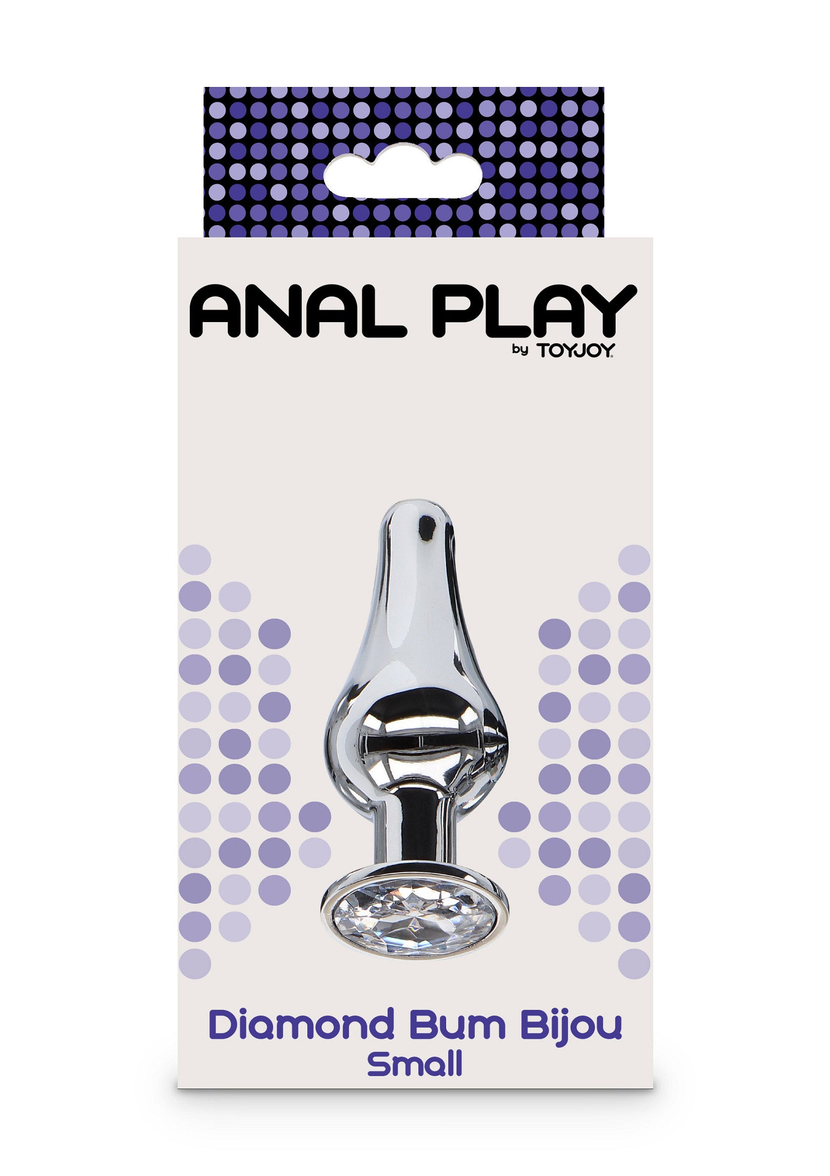 Bijou anal en verre avec diamant, de la marque Toyjoy. Petit modèle pour une expérience raffinée et luxueuse.; Anale plug van glas met diamant, van het merk Toyjoy. Klein model voor een verfijnde en luxe ervaring.; Glass anal plug with diamond detail by Toyjoy. Small size for a luxurious experience.