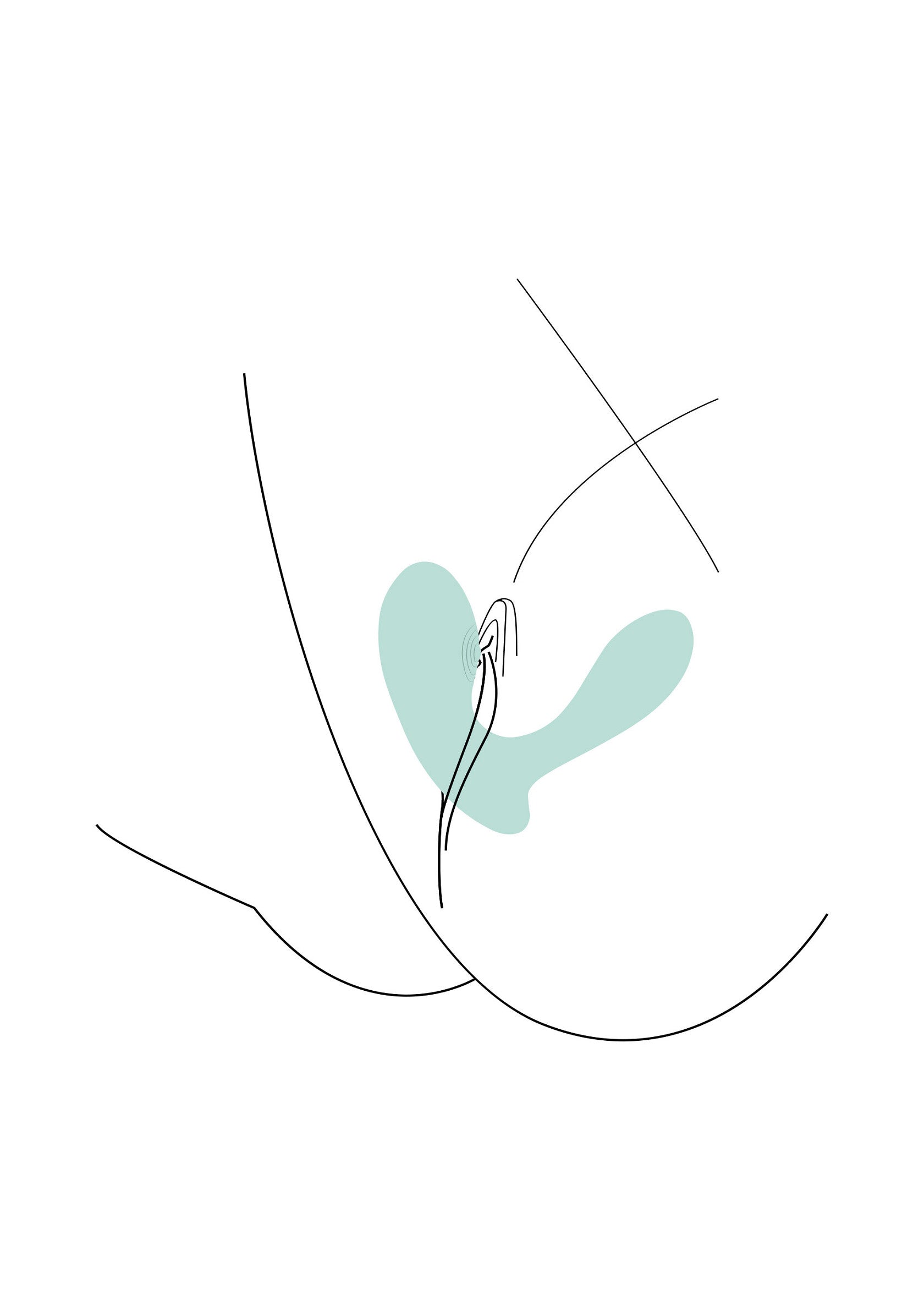 Illustration minimaliste intime. Parfait pour affiches audacieuses et cadeaux coquins.; Intieme minimalistische illustratie. Perfect voor gedurfde prints en ondeugende cadeaus.; Intimate minimalist illustration. Perfect for daring prints and naughty gifts.