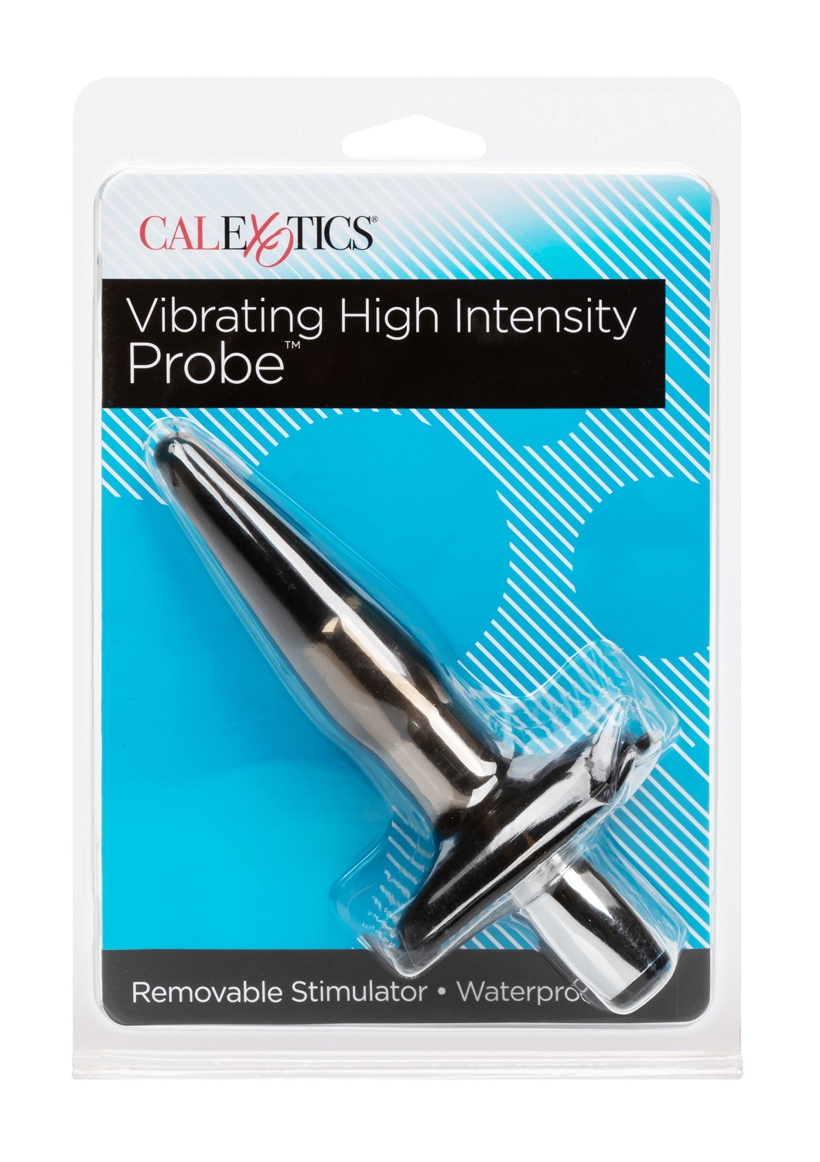 Sonde vibrante haute intensité CalExotics pour un plaisir intense. Stimulateur amovible et étanche.; CalExotics vibrerende hoog intensiteit sonde voor intense plezier. Verwijderbare stimulator & waterdicht.; CalExotics Vibrating High Intensity Probe for intense pleasure. Removable stimulator & waterproof.