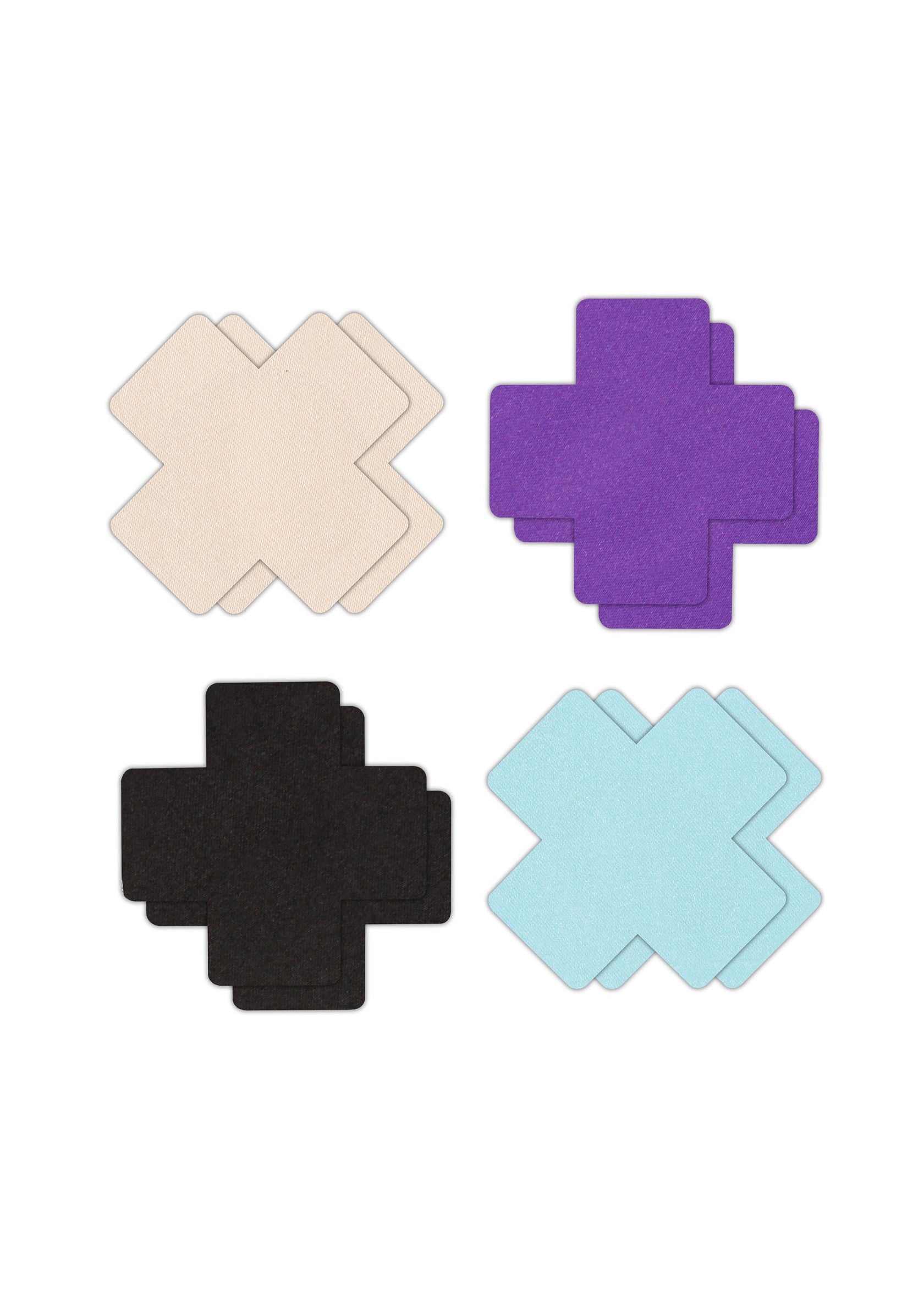 NS Novelties Pasties Cross I Assort 4 Pair