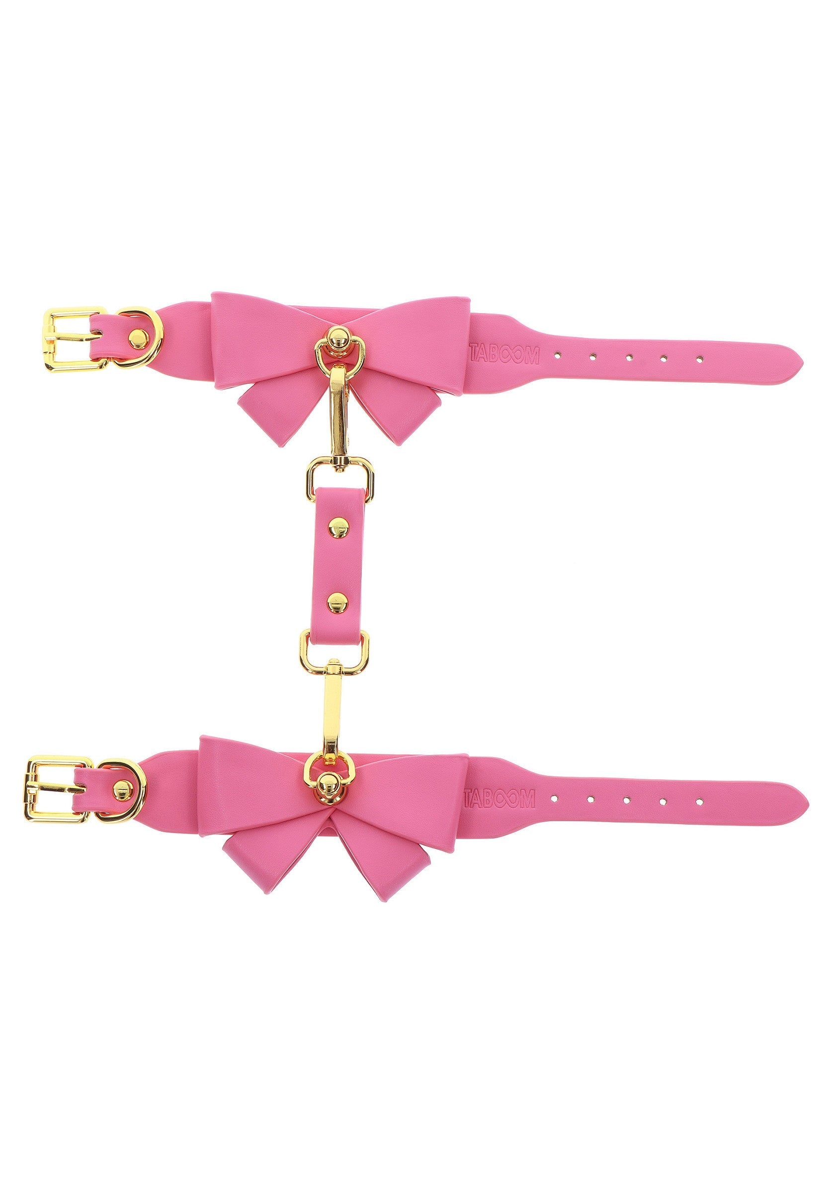 Harnais rose avec nœuds pour animaux de compagnie. Accessoire de mode élégant et confortable.; Roze tuigje met strikken voor huisdieren. Stijlvol en comfortabel modeaccessoire.; Pink harness with bows for pets. Stylish and comfortable fashion accessory.