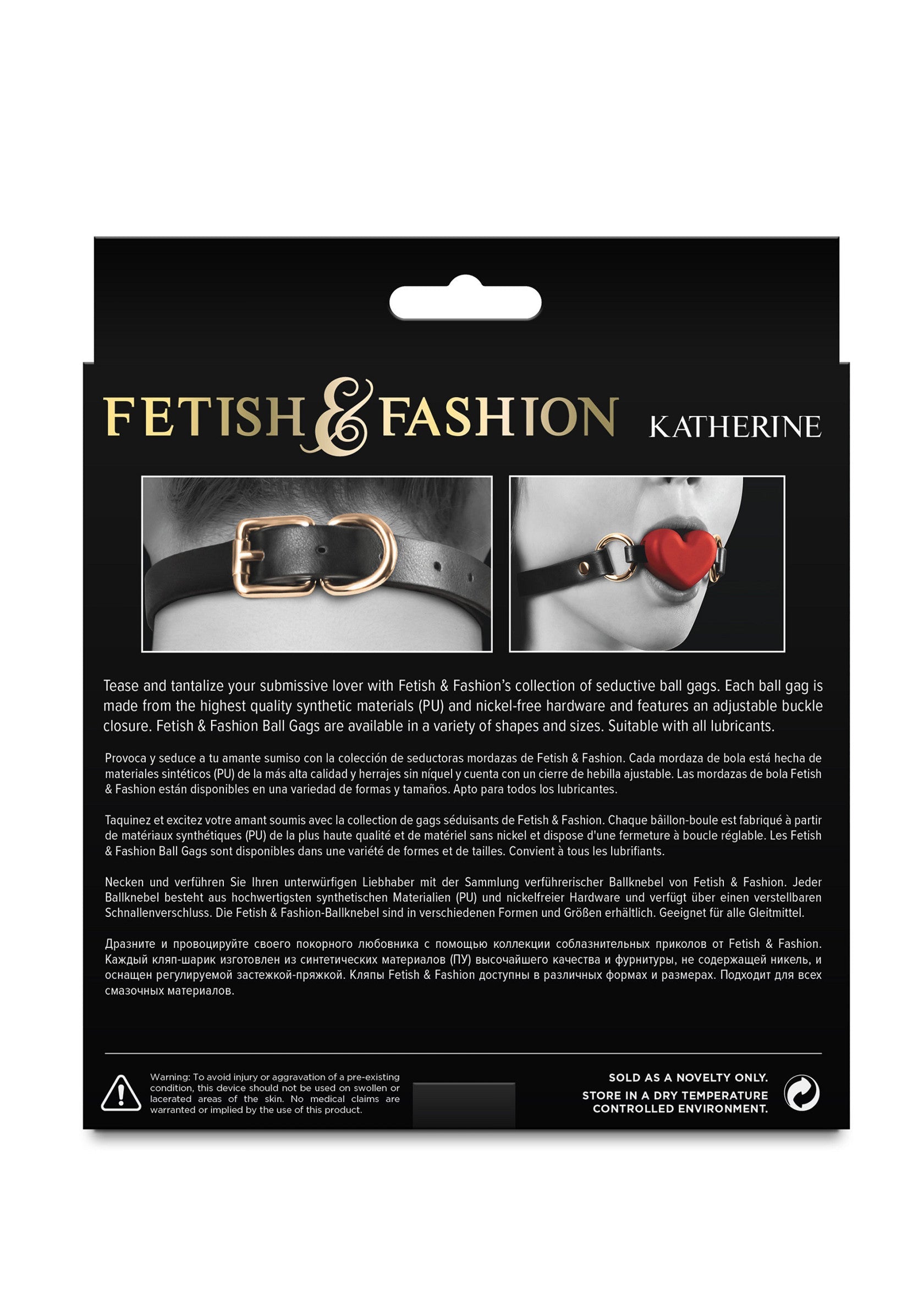 Gags Fetish & Fashion Katherine, pour un jeu de soumission séduisant et excitant. Qualité et style pour vos fantasmes.; Fetish & Fashion Katherine gags, voor verleidelijk en opwindend SM-spel. Kwaliteit en stijl voor je fantasieën.; Fetish & Fashion Katherine gags, for seductive & exciting submission play. Quality and style for your fantasies.