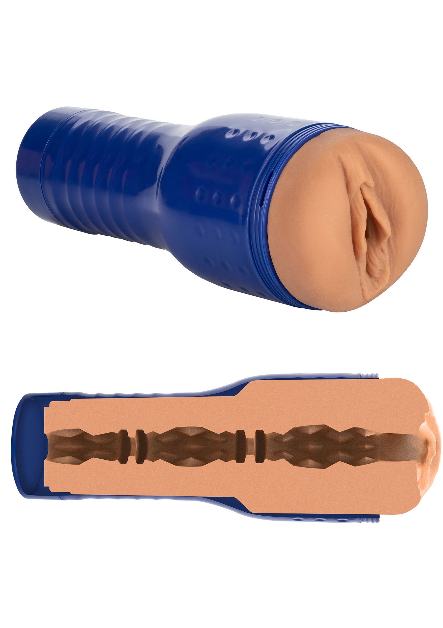 Manchon de masturbation réaliste avec texture interne pour des sensations intenses.; Realistische masturbatie sleeve met interne textuur voor intense sensaties.; Realistic masturbation sleeve with internal texture for intense sensations.