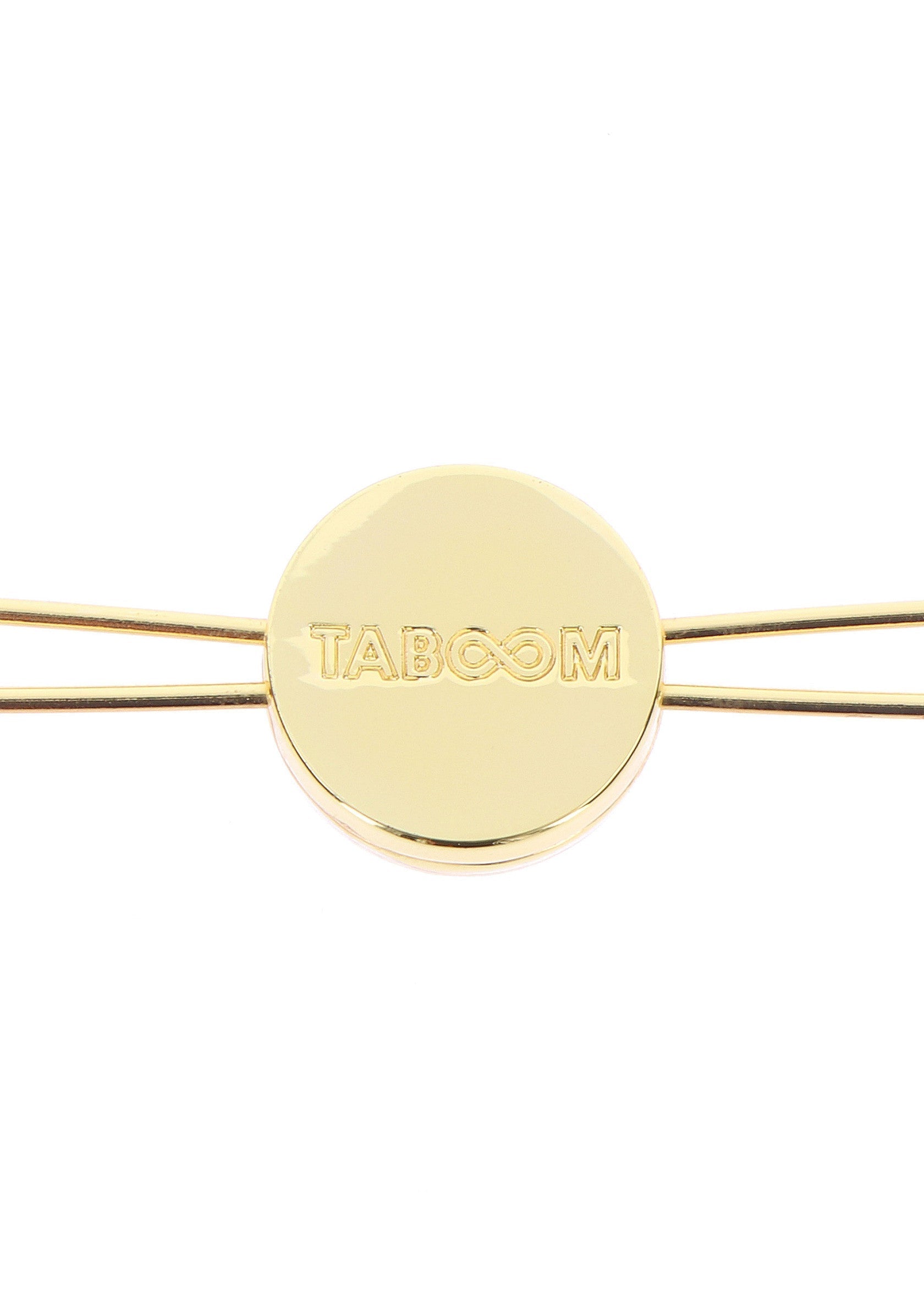 Pince à cravate TABCOM dorée pour un style élégant et raffiné.; Gouden TABCOM stropdasclip voor een stijlvolle en verfijnde look.; Gold TABCOM tie clip for a stylish and refined look.