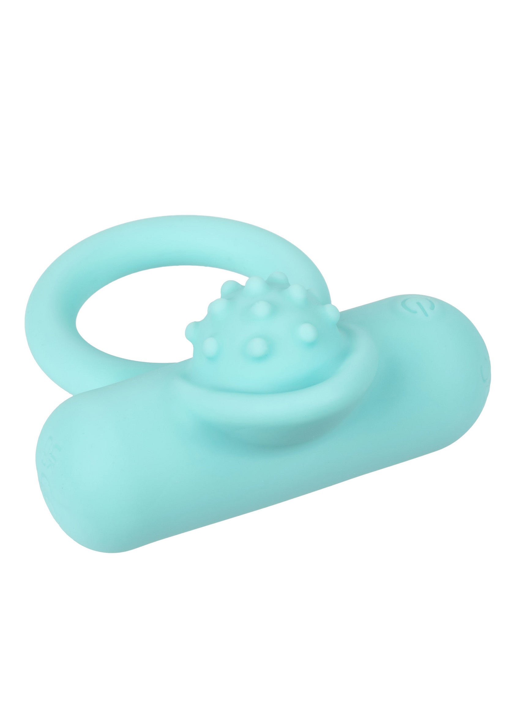 Anneau vibrant turquoise pour des sensations intenses et partagées.; Turquoise vibrerende ring voor intense en gedeelde sensaties.; Turquoise vibrating ring for intense and shared sensations.