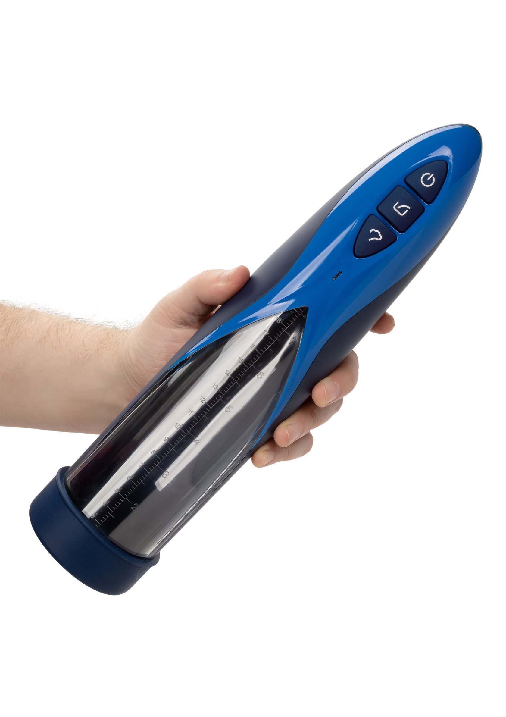 Manchon vibrant bleu et noir pour homme pour une expérience intense. Découvrez le plaisir ultime avec ce masturbateur innovant.; Blauw en zwart vibrerende sleeve voor mannen voor een intense ervaring. Ontdek ultiem plezier met deze innovatieve masturbator.; Blue and black vibrating sleeve for men for an intense experience. Discover ultimate pleasure with this innovative masturbator.