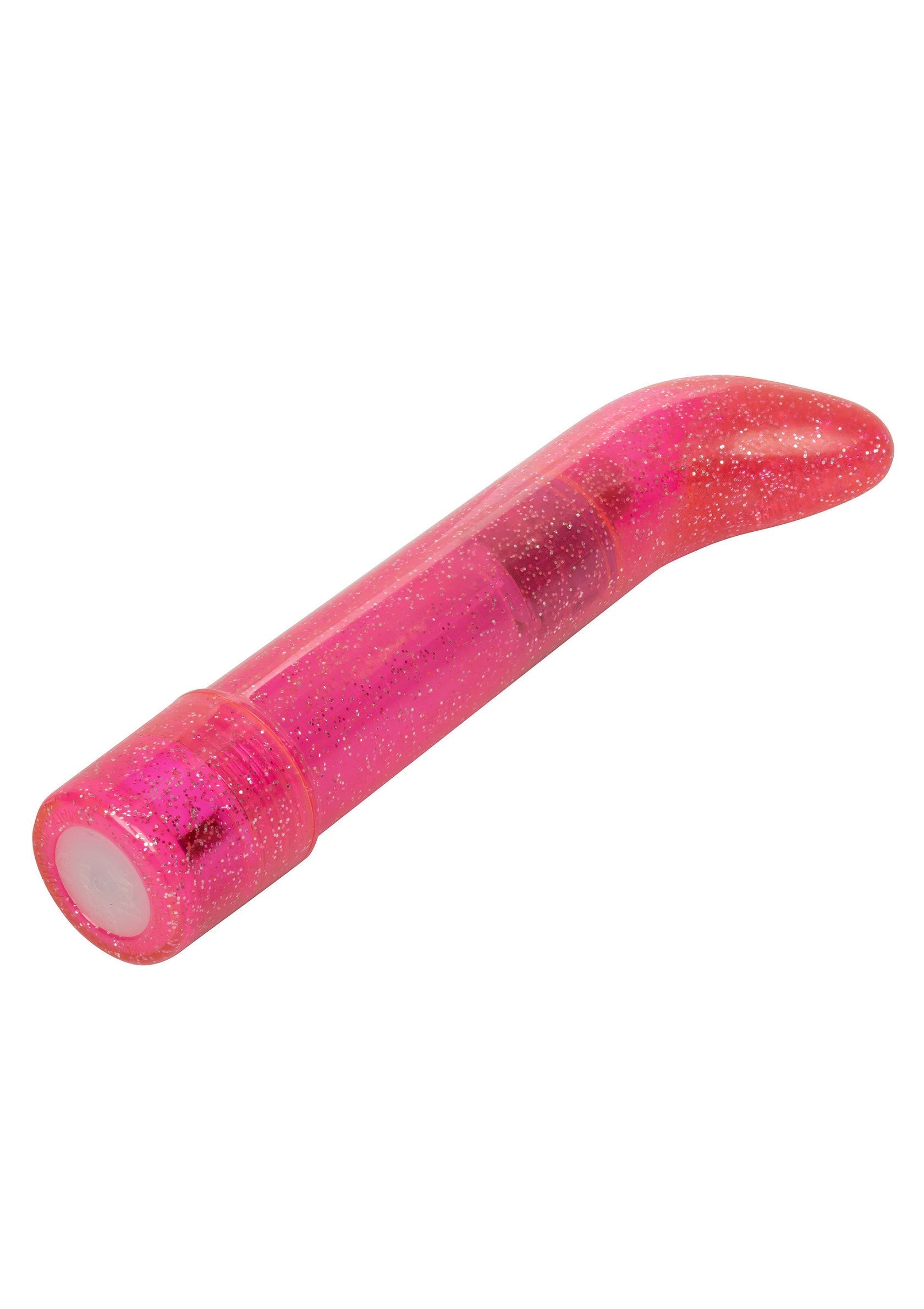 Vibromasseur rose scintillant pour le plaisir personnel et l'excitation sexuelle.; Roze glitter vibrator voor persoonlijk genot en seksuele opwinding.; Pink glitter vibrator for personal pleasure and sexual excitement.