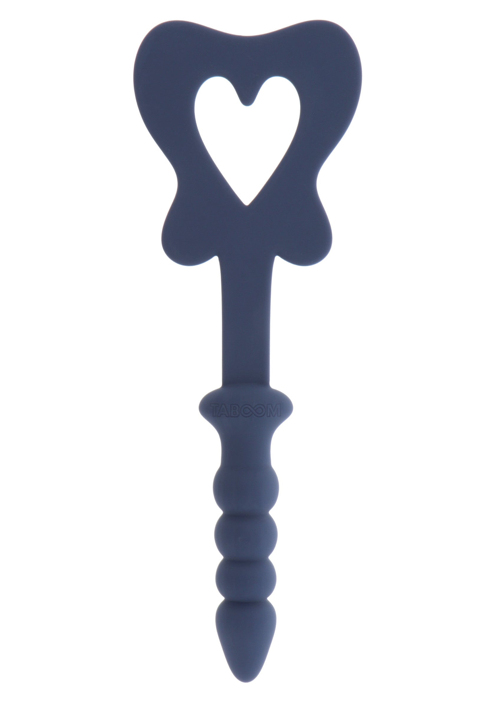 Plug anal bleu avec motif de cœur. Accessoire intime pour adultes.; Blauwe anale plug met hartjesmotief. Intiem accessoire voor volwassenen.; Blue anal plug with a heart design. Intimate accessory for adults.