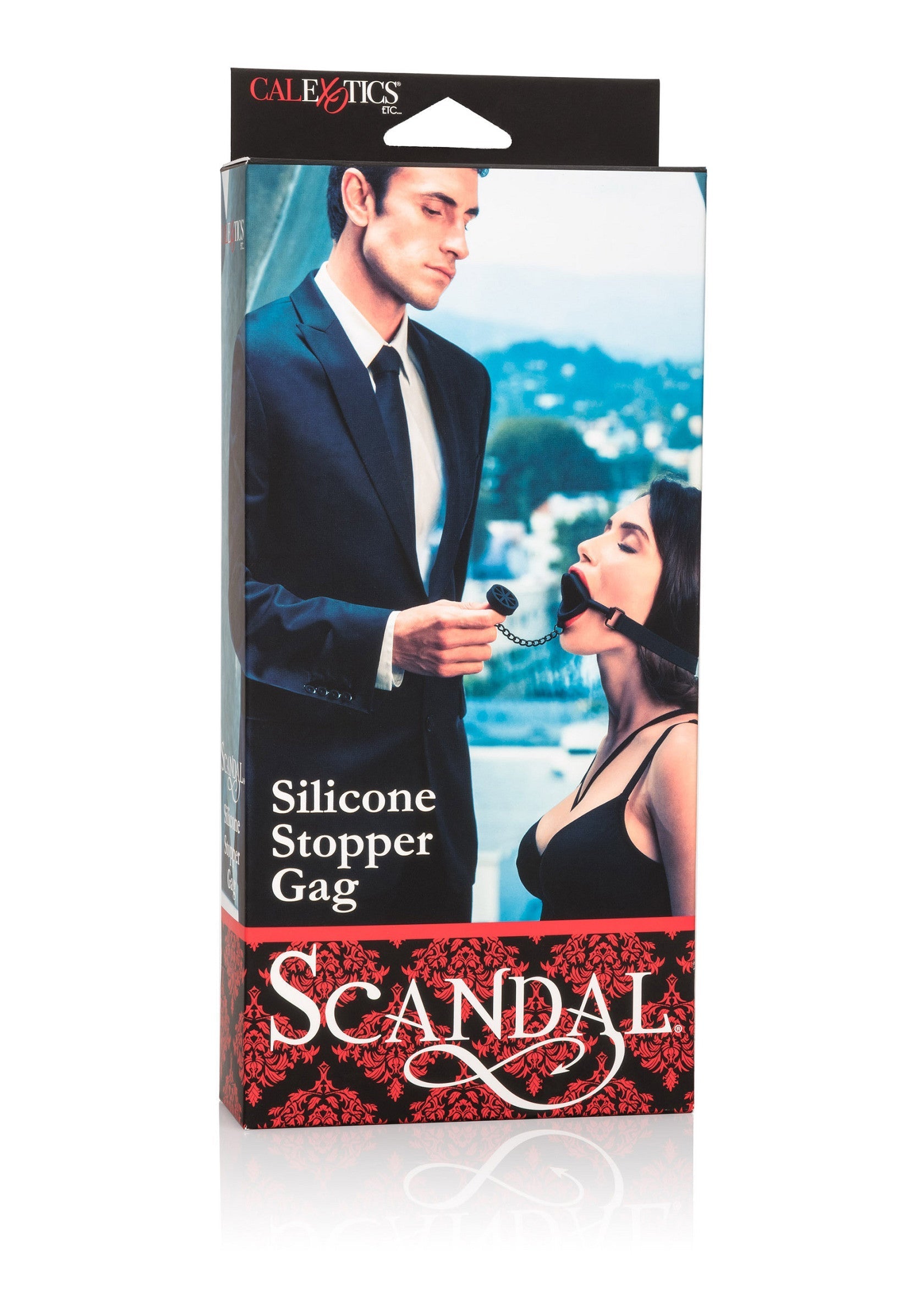 Scandal - Bâillon à bouchon en silicone pour un jeu de rôle captivant et un contrôle sensuel.; Scandal - Silicone stopper gag voor boeiende rollenspellen en sensuele controle.; Scandal - Silicone stopper gag for captivating role-play and sensual control.
