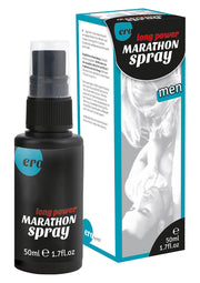 Ero long power Marathon spray pour hommes, 50ml. Spray retardant pour prolonger le plaisir.; Ero long power Marathon spray voor mannen, 50ml. Vertragende spray voor langer plezier.; Ero long power Marathon spray for men, 50ml. Desensitizing spray for extended pleasure.