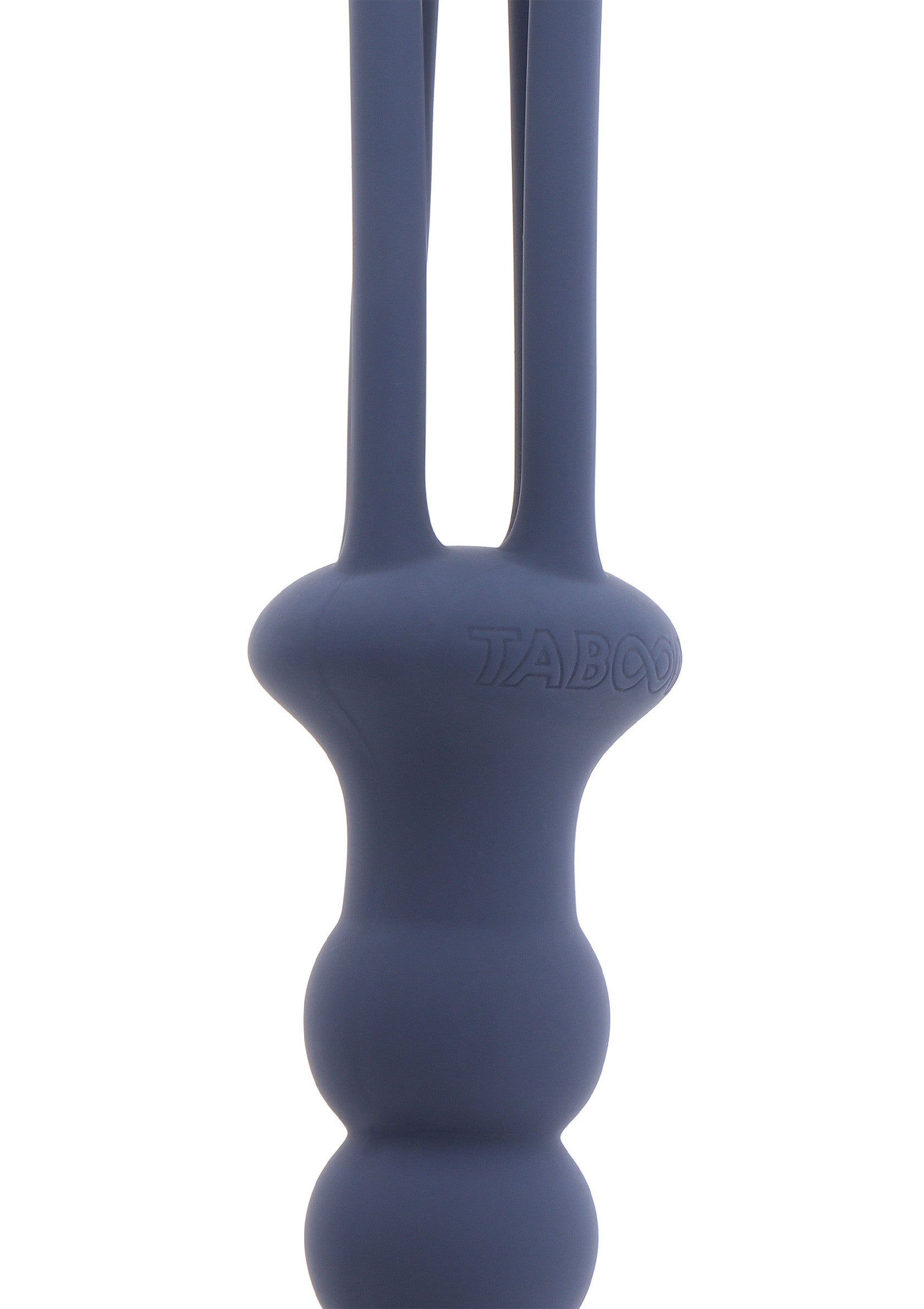 Plug anal en silicone bleu Taboo avec deux tiges, idéal pour le plaisir anal intense et varié.; Taboo blauwe siliconen anale plug met twee stelen, ideaal voor intense en gevarieerde anale stimulatie.; Taboo blue silicone anal plug with two stems, ideal for intense and varied anal stimulation.