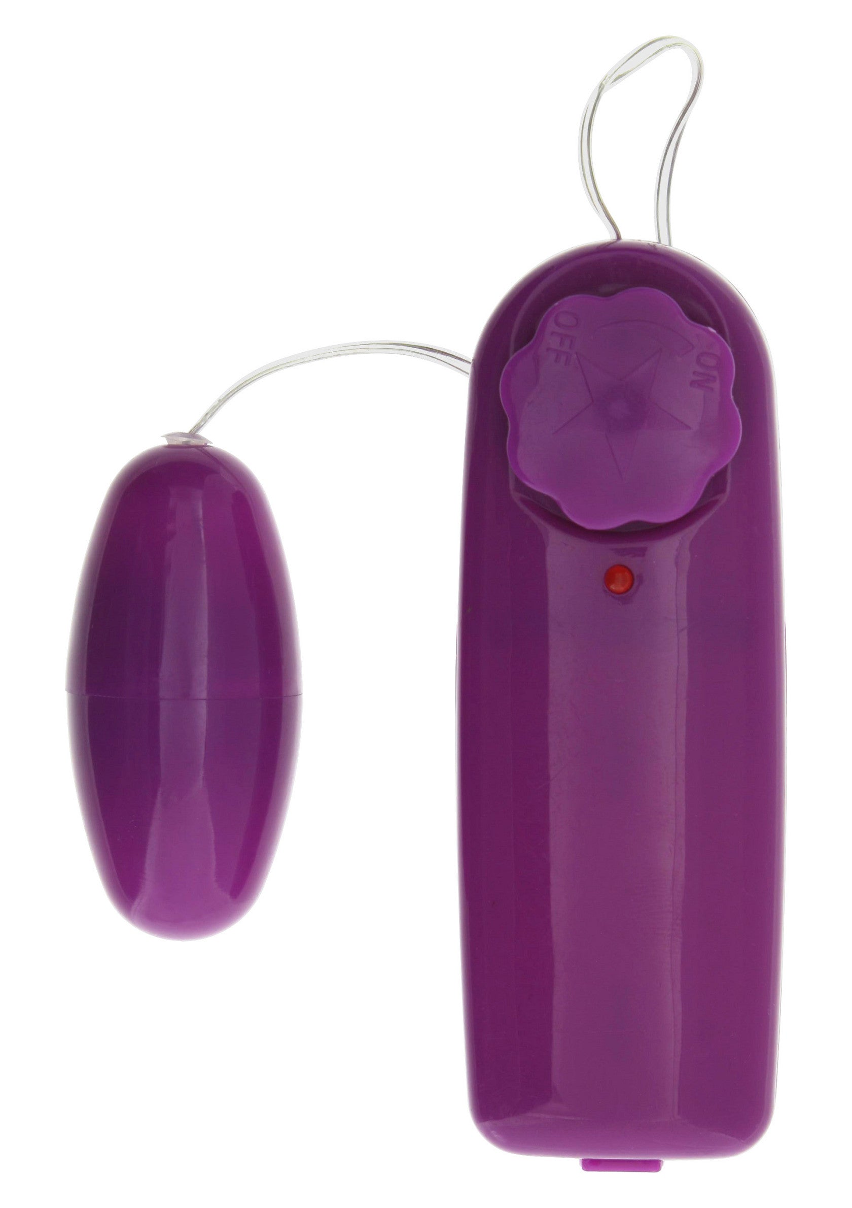 Vibromasseur vibrant œuf violet avec télécommande pour une expérience agréable et personnalisable.; Paarse vibrerende eivibrator met afstandsbediening voor een plezierige en aanpasbare ervaring.; Purple vibrating egg vibrator with remote control for a pleasurable and customizable experience.