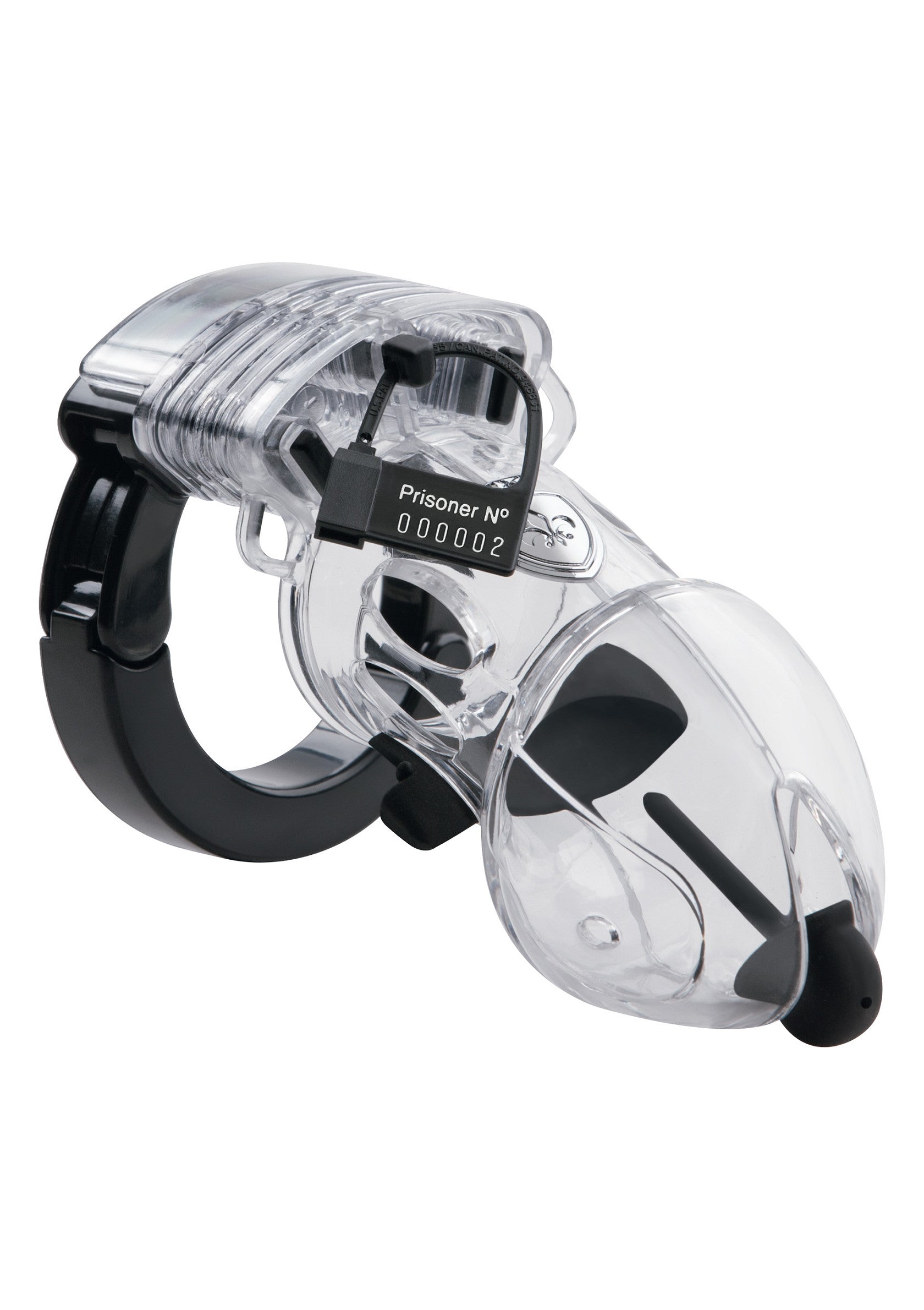Ceinture de chasteté transparente avec cadenas. Contrôle et soumission.; Transparante kuisheidsgordel met slot. Controle en onderwerping.; Clear chastity device with lock. Domination and control.