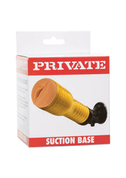 Fellation artificielle "Private" avec base à ventouse pour plus de plaisir. Intime et discret.; "Private" masturbator met zuignap voor extra plezier. Intiem en discreet.; "Private" masturbator with suction cup base for extra pleasure. Intimate and discreet.