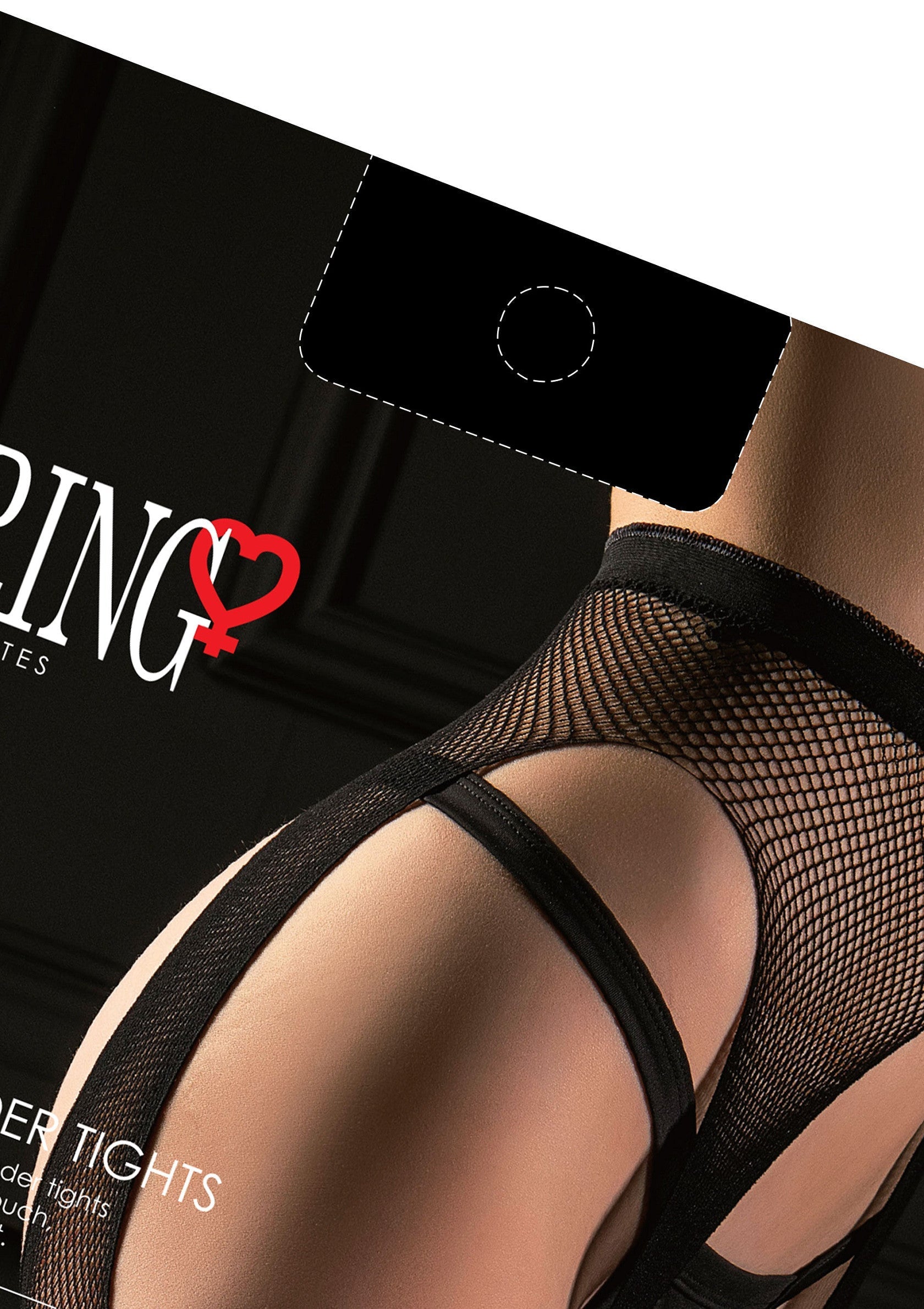 Collants jarretière noirs sexy pour une touche audacieuse. Maille résille séduisante.; Sexy zwarte jarretelkousen voor een gedurfde look. Verleidelijk visnet.; Sexy black garter tights for a bold look. Seductive fishnet stockings.