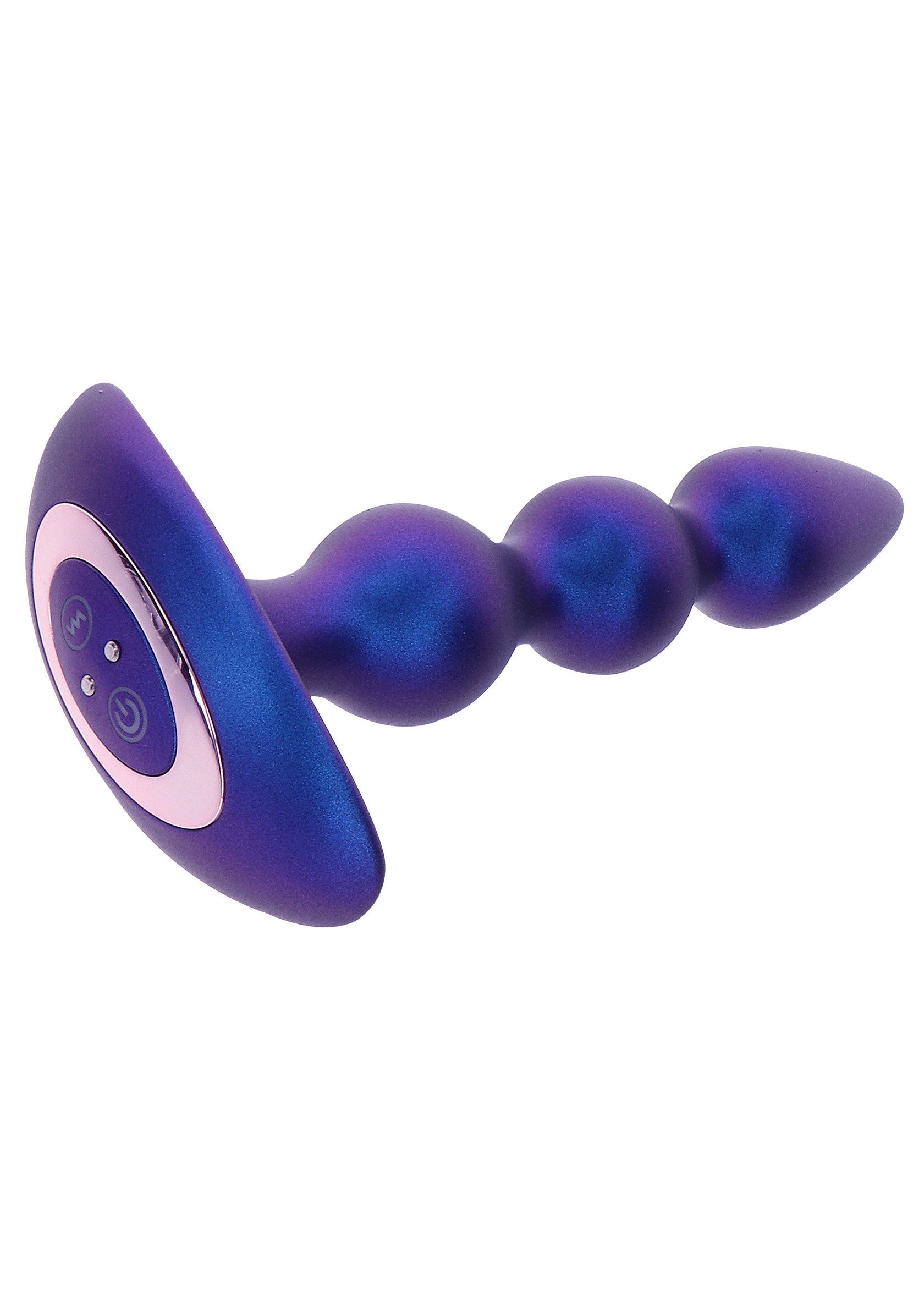 Plug anal vibrant à 3 billes pour le plaisir anal ultime. Design ergonomique et contrôle facile.; Vibrerende anale plug met 3 ballen voor ultiem anaal genot. Ergonomisch ontwerp en eenvoudige bediening.; Vibrating anal plug with 3 beads for ultimate anal pleasure. Ergonomic design & easy control.