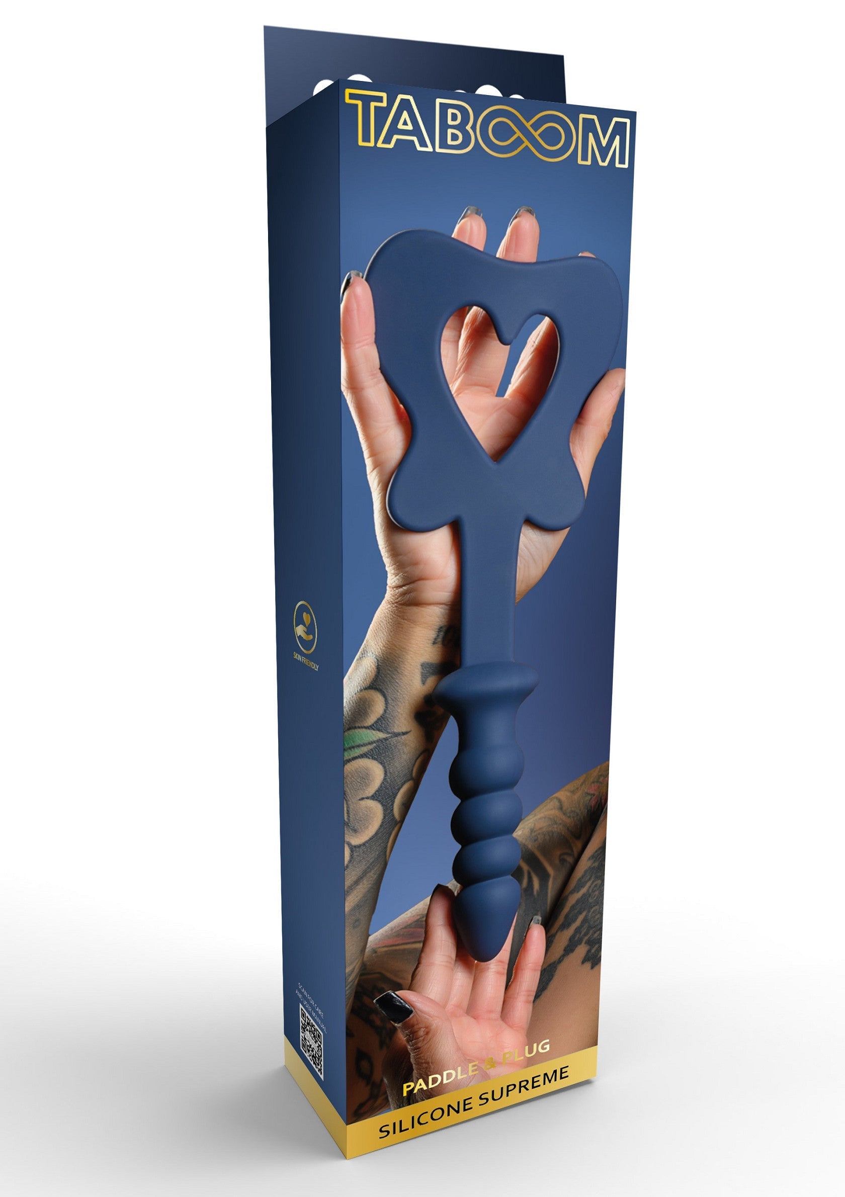 Taboom Paddle Plug Silicone Supreme - Un plug anal texturé pour une expérience intense et confortable. Découvrez le plaisir ultime !; Taboom Paddle Plug Silicone Supreme - Gestructureerde anale plug voor een intense en comfortabele ervaring. Ontdek ultiem genot!; Taboom Paddle Plug Silicone Supreme - Textured anal plug for an intense & comfy experience. Discover ultimate pleasure!