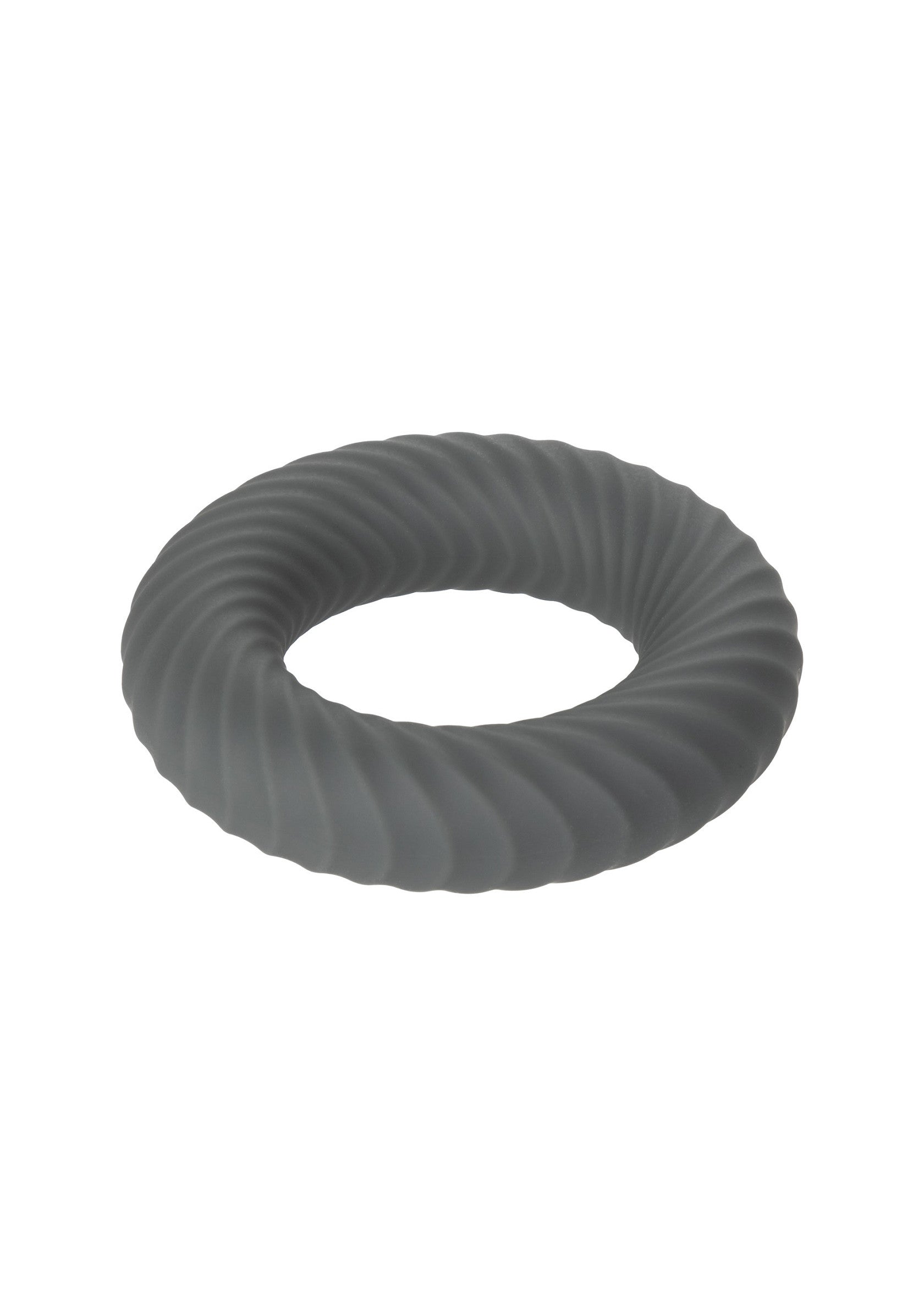 Anneau texturé gris, pour un plaisir intense et des sensations accrues.; Grijze, getextureerde ring voor intens plezier en verhoogde sensaties.; Grey textured ring for intense pleasure and enhanced sensations.