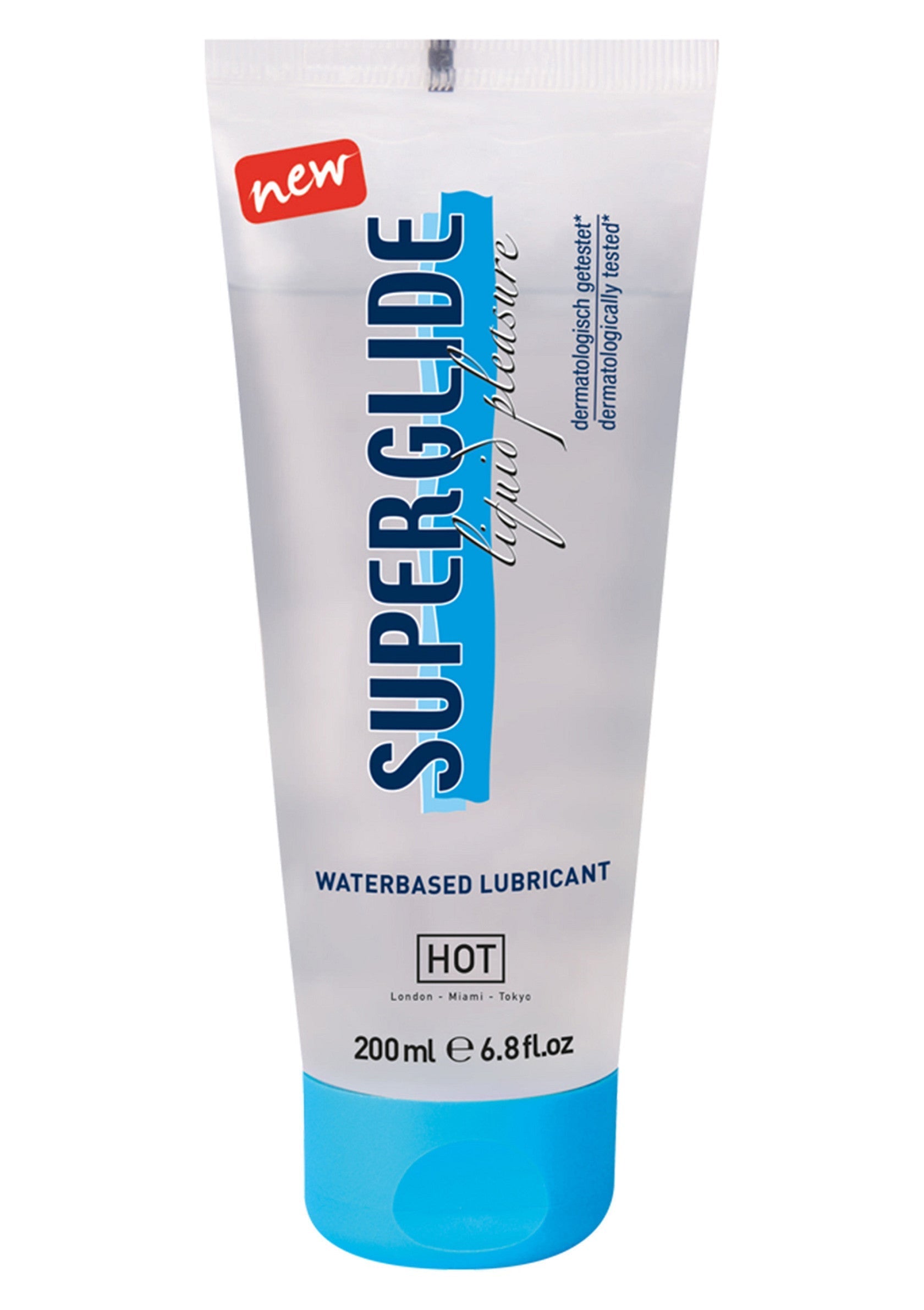 Superglide Hot : Lubrifiant à base d'eau pour des sensations intenses. Testé dermatologiquement. 200ml.; Superglide Hot: Glijmiddel op waterbasis voor intense sensaties. Dermatologisch getest. 200ml.; Superglide Hot: Water-based lubricant for intense sensations. Dermatologically tested. 200ml.
