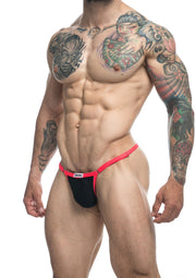 String noir pour homme. Lingerie masculine sexy et confortable.; Zwarte string voor mannen. Sexy en comfortabele herenlingerie.; Black thong for men. Sexy and comfortable men's underwear.