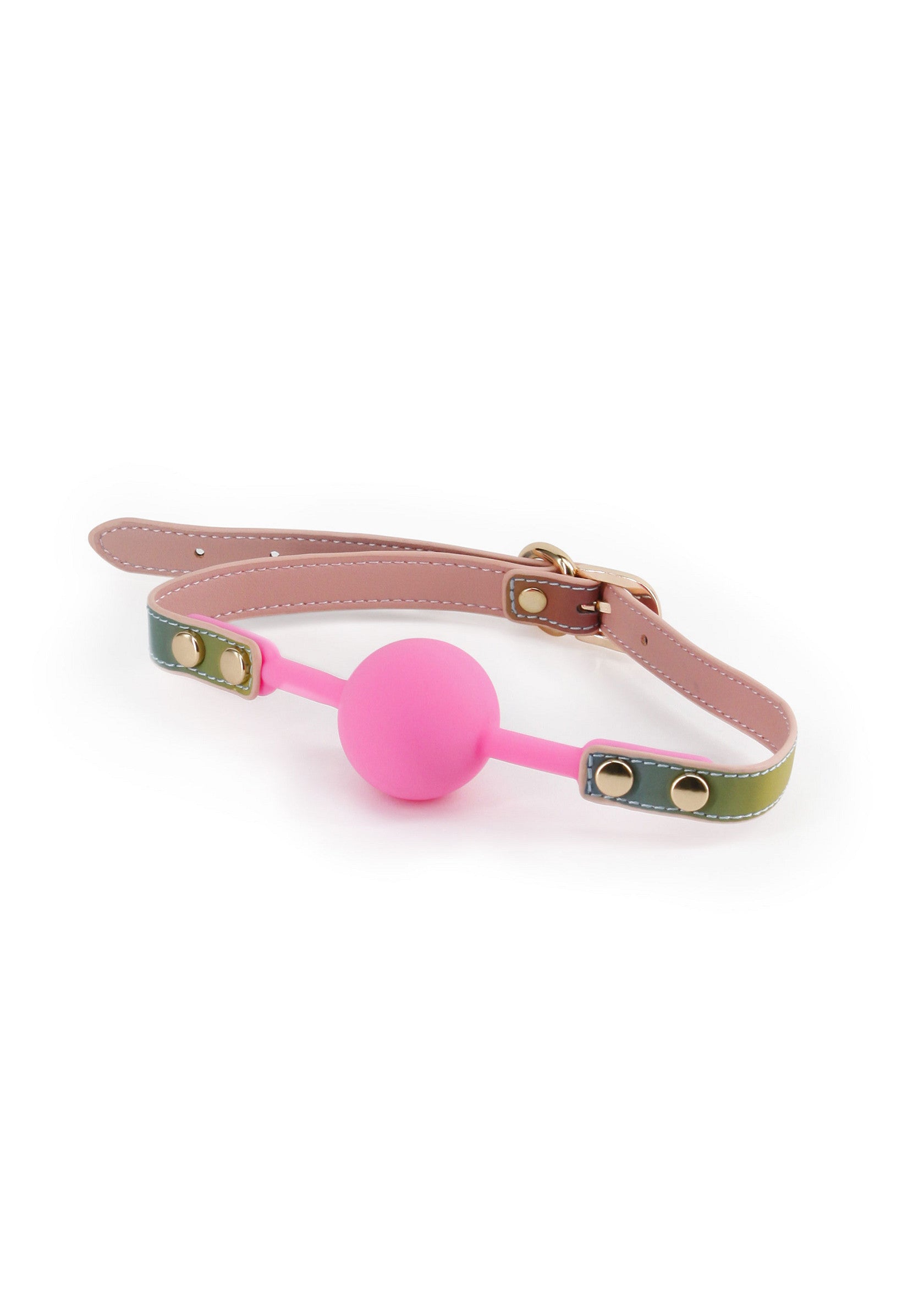 Bâillon à boule rose, pour des jeux coquins et une soumission amusante. Explorez le plaisir avec cet accessoire captivant.; Roze balgag, voor ondeugende spelletjes en leuke onderwerping. Verken plezier met dit boeiende accessoire.; Pink ball gag, for naughty games and fun submission. Explore pleasure with this captivating accessory.